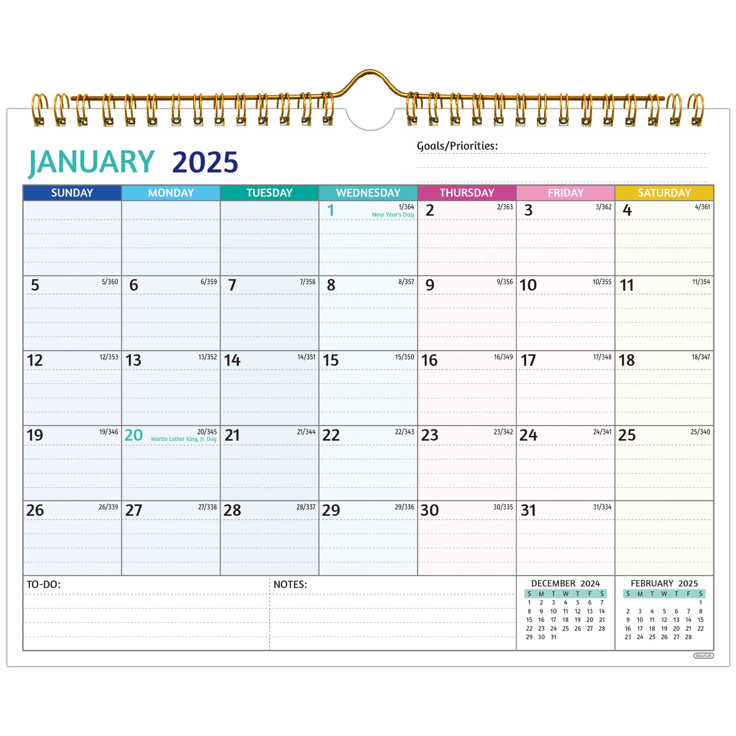 2025-2026 Wall Calendar | 2 Year Monthly Planner Jan 2025-Dec 2026 | 11