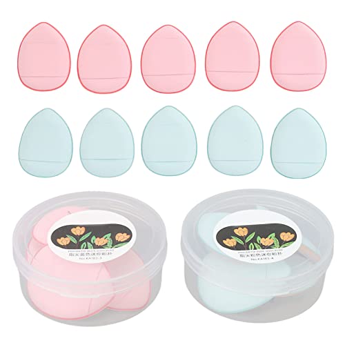 10pcs Mini Triangle Makeup Sponges - Soft Blending Sponge for Concealer, Foundation & BB Cream - Perfect for Detail Contouring & Flawless Finish - Ideal for Travel & Professional Makeup Kits