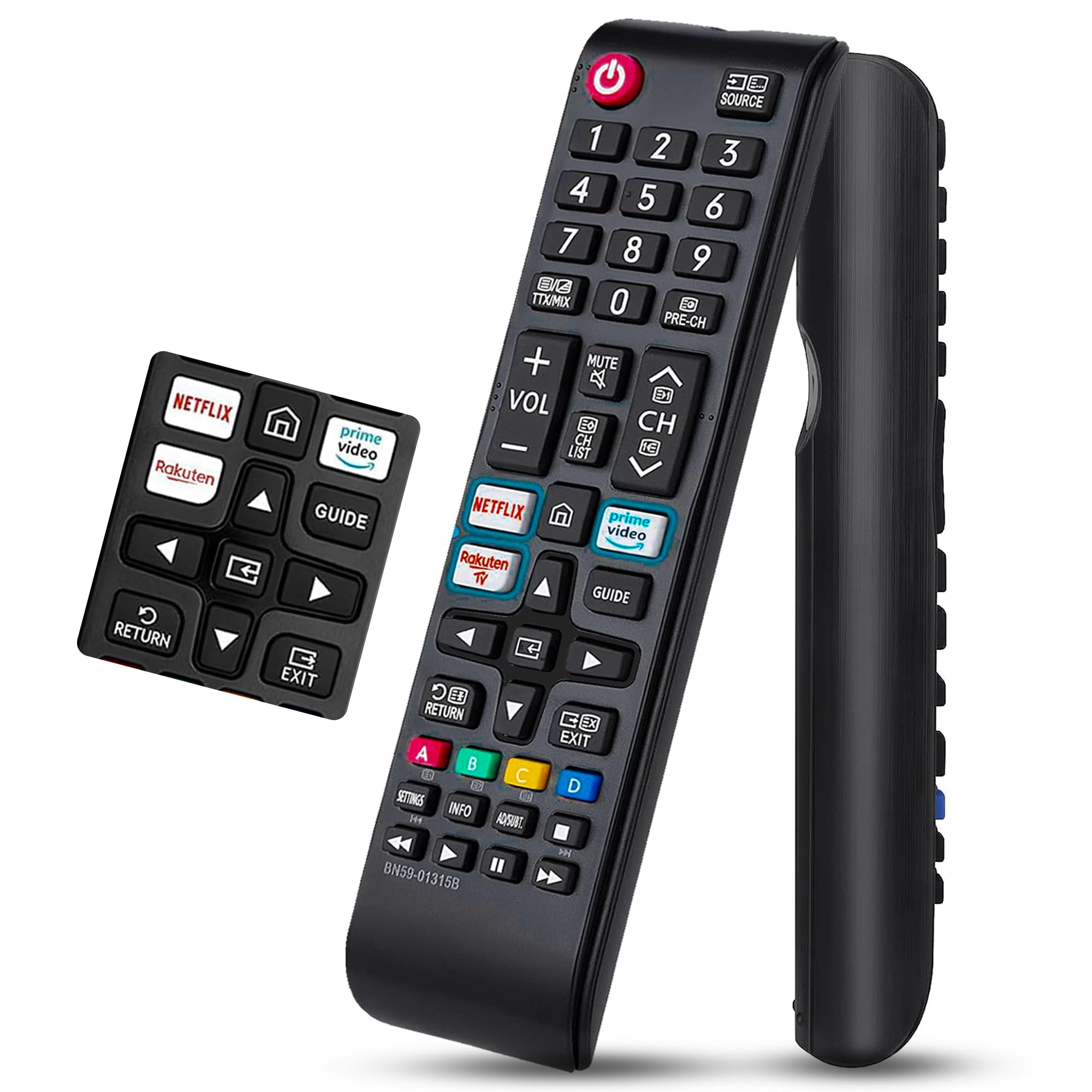 Universal Samsung TV Remote Control with Netflix/Prime Video/Rakuten TV Buttons - Compatible with QLED UHD HDR LCD Frame Curved 4K 8K Smart TVs | Perfect for Streaming, Gaming & Home Entertainment