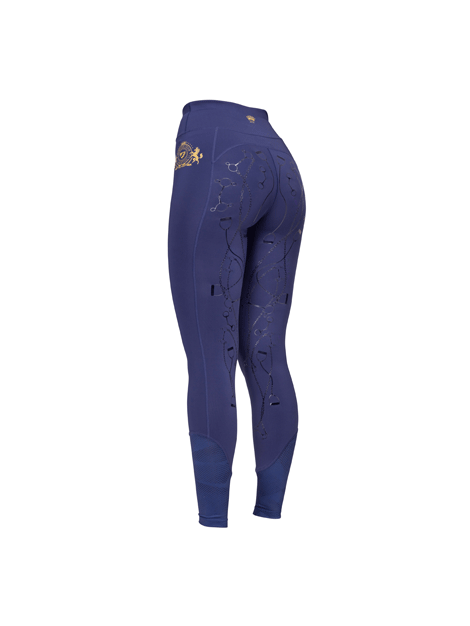 Aubrion Women's Equestrian Riding Tights - Breathable & Stretchable Horseback Riding Pants for Training & Competition