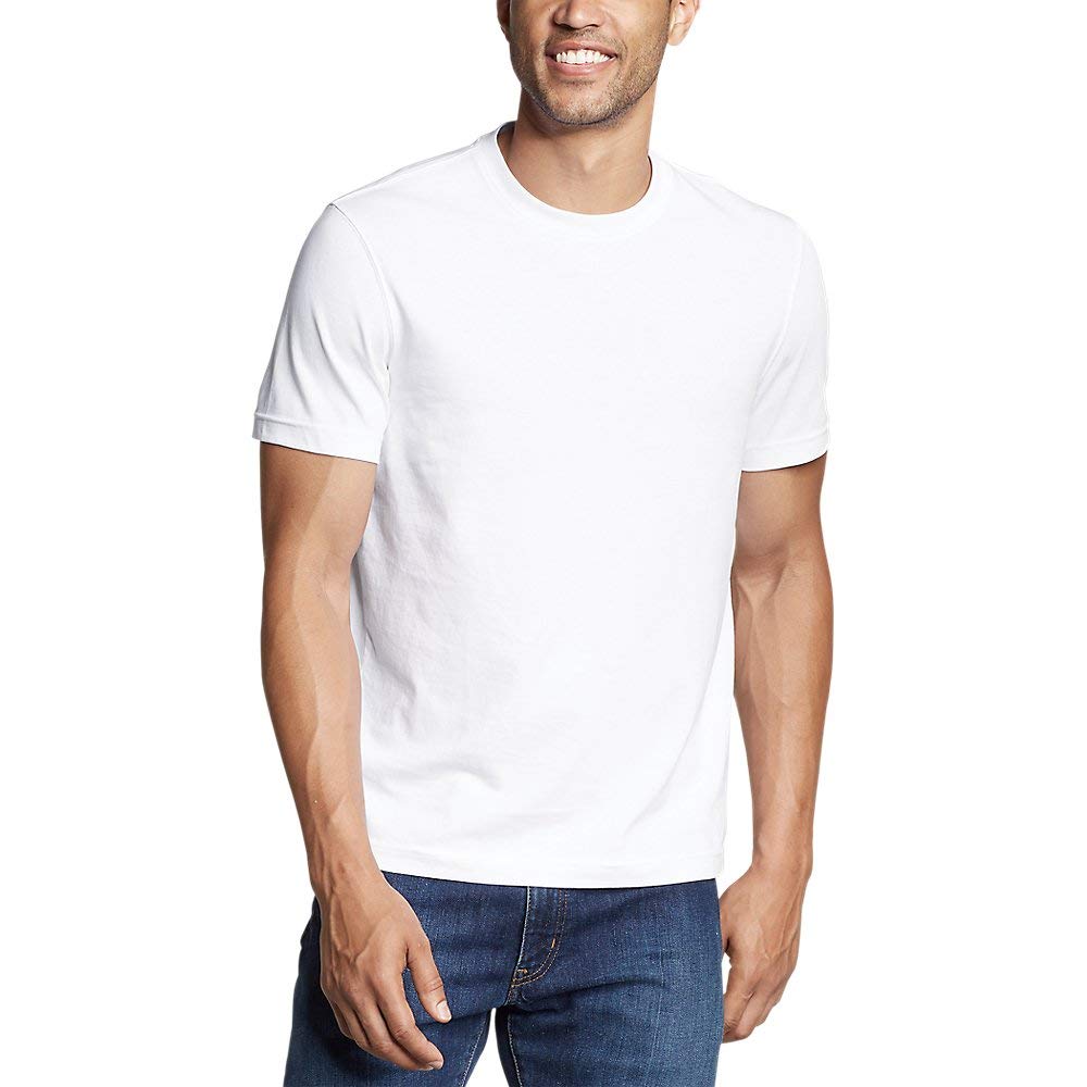 Eddie Bauer Men's Legend Wash Short-Sleeve Cotton T-Shirt - Comfortable Casual Tee for Outdoor Activities & Everyday Wear