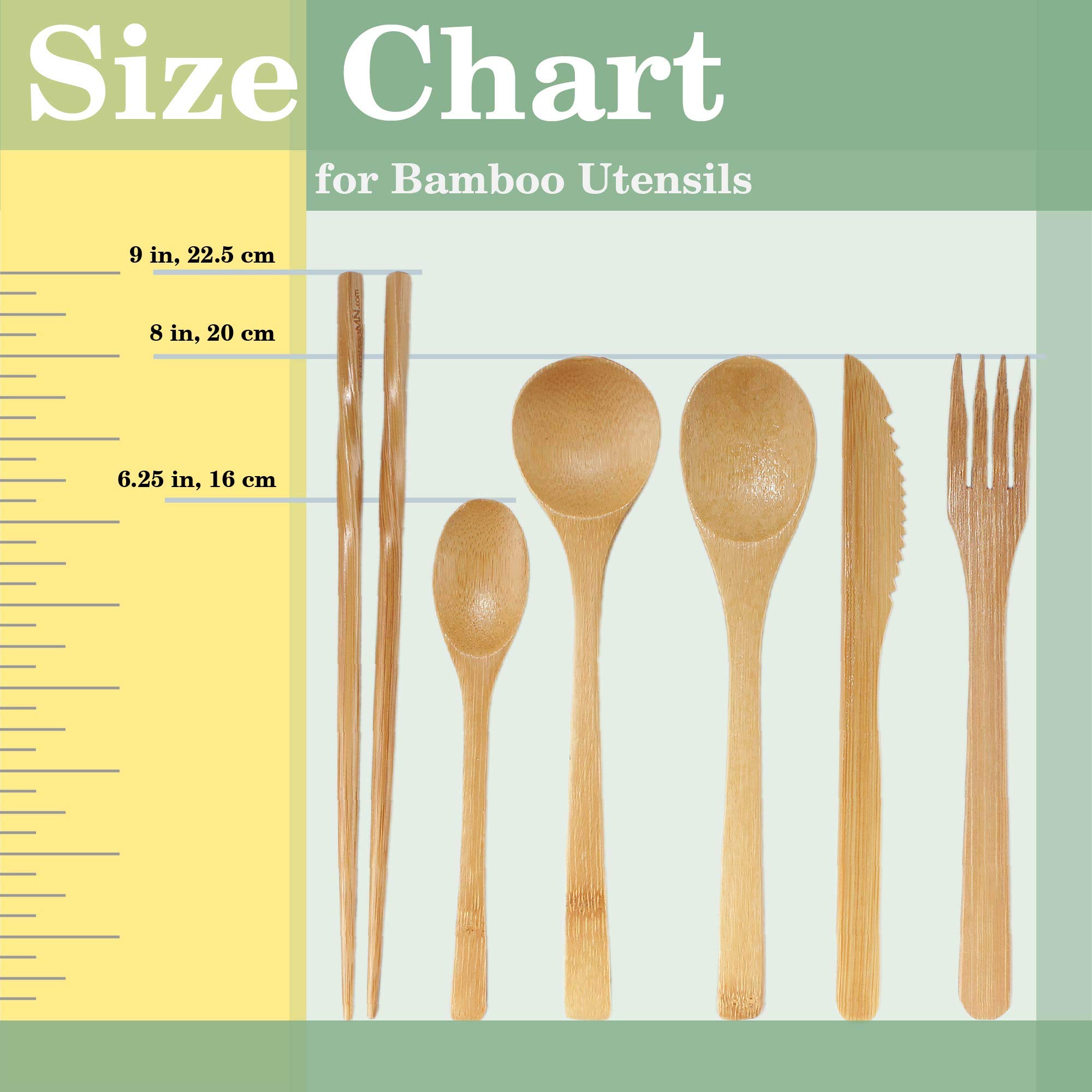 BambooMN Organic Reusable Bamboo Cutlery Set - Eco-Friendly Fork, Spoon & Knife Utensils (100 Sets) - Perfect for Picnics, Camping & Zero Waste Lifestyle