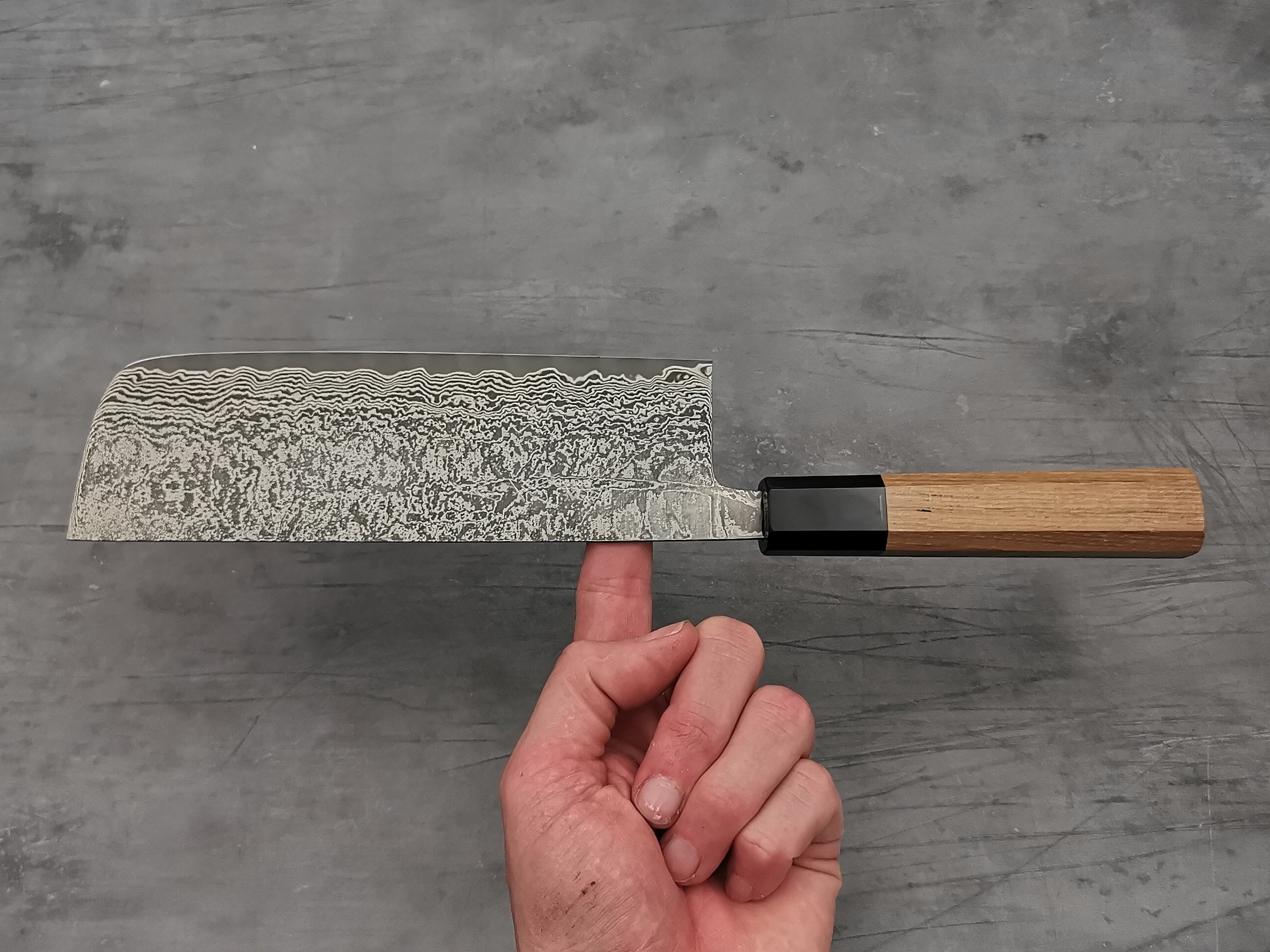 Shiro Kamo SG2 Damascus 180mm Nakiri Japanese Chef Knife - Premium Kitchen Knife for Slicing Vegetables, Fruits & Herbs - Perfect for Home Cooks & Professional Chefs