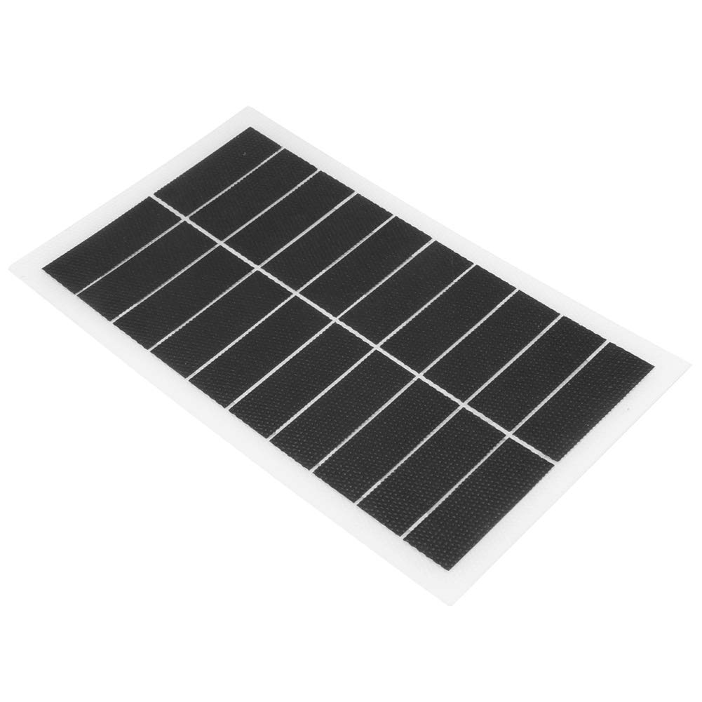 7W 10V Lightweight Solar Panel - Compact ETFE Solar Cell Module, Semi-Flexible Solar Power Panel for RV, Boat, Camping & Outdoor Power Supply