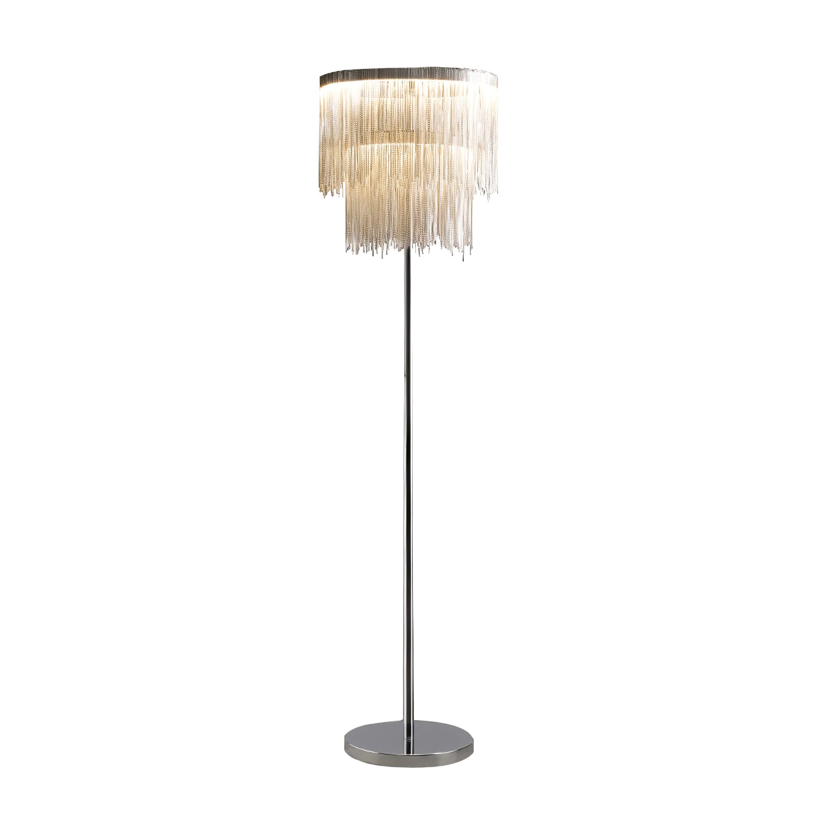 Stylish Tassel Floor Lamp with Adjustable Height - Modern Home Decor for Living Room, Bedroom & Office - Perfect for Reading, Relaxing & Ambient Lighting