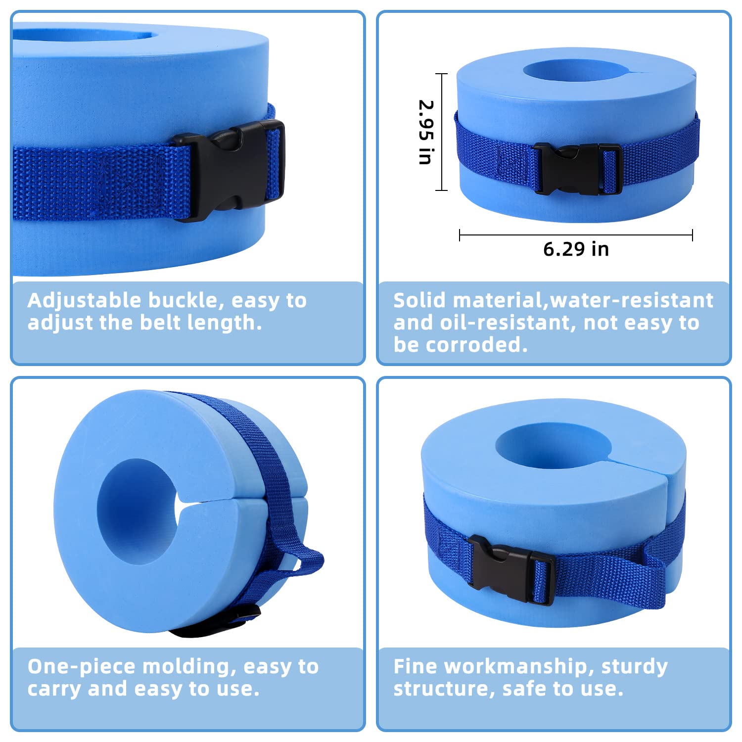 Premium Water Aerobics Set - Foam Dumbbells & Swim Cuffs for Pool Fitness, Aquatic Exercise Equipment - Ideal for Water Workouts, Swimming Training & Hydrotherapy Sessions