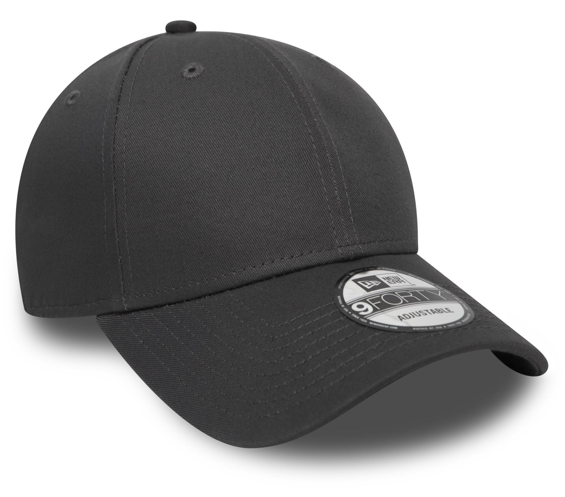 New Era 9Forty Basic Adjustable Graphite Baseball Cap for Men & Women - Classic Snapback Hat for Sports, Casual Wear & Outdoor Activities