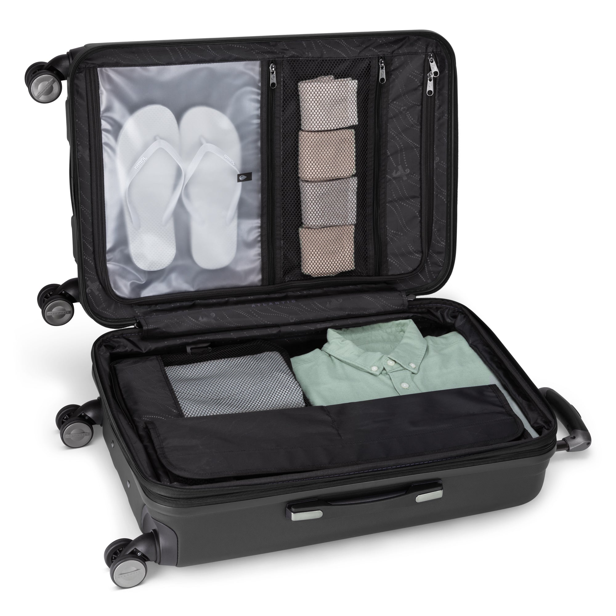 Atlantic Propeller 3-Piece Luggage Set - Lightweight Spinner Suitcase with TSA Lock for Travel, Business Trips & Family Vacations