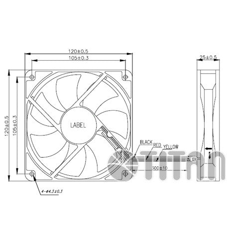 Titan IP55 120x120x25mm Waterproof Dustproof Cooling Fan - High Performance PC Case Fan for Gaming Rigs, Servers & Industrial Equipment