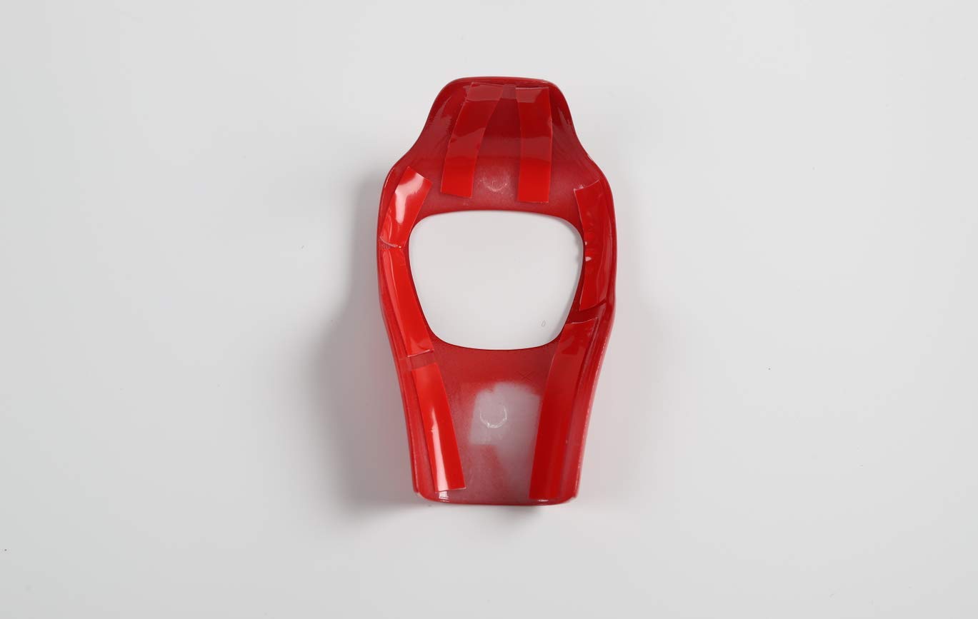Hgcar Red ABS Car Gear Shift Knob Cover - Decorative Shift Knob Trim for Jeep Cherokee 2014-2019 | Upgrade Interior Accessories for Off-Roading & Daily Driving