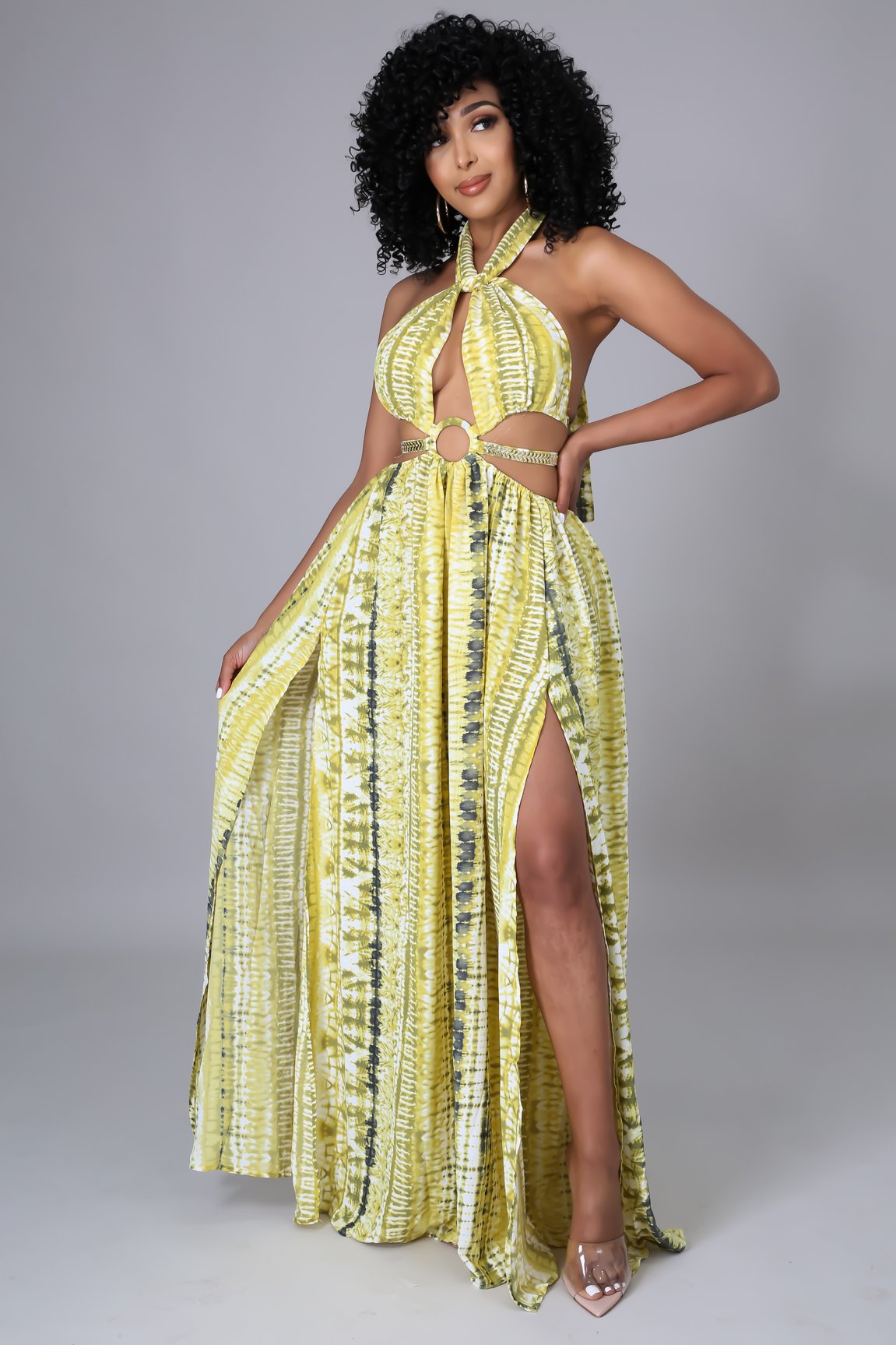 Miami Nights Yellow Summer Dress for Women - Sexy Party Dress for Club, Beach Vacation & Evening Out
