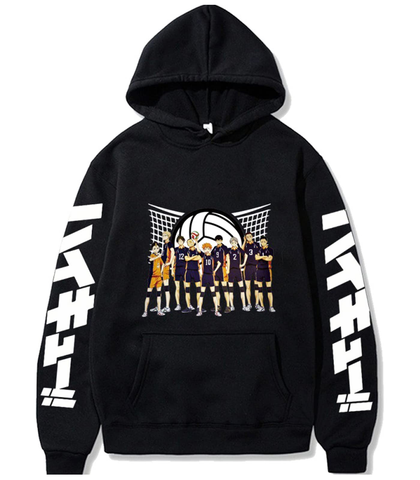 Unisex Anime Haikyuu Hoodie - Karasuno High School Cosplay Costume for Men & Women | Perfect for Anime Conventions, Halloween & Casual Wear