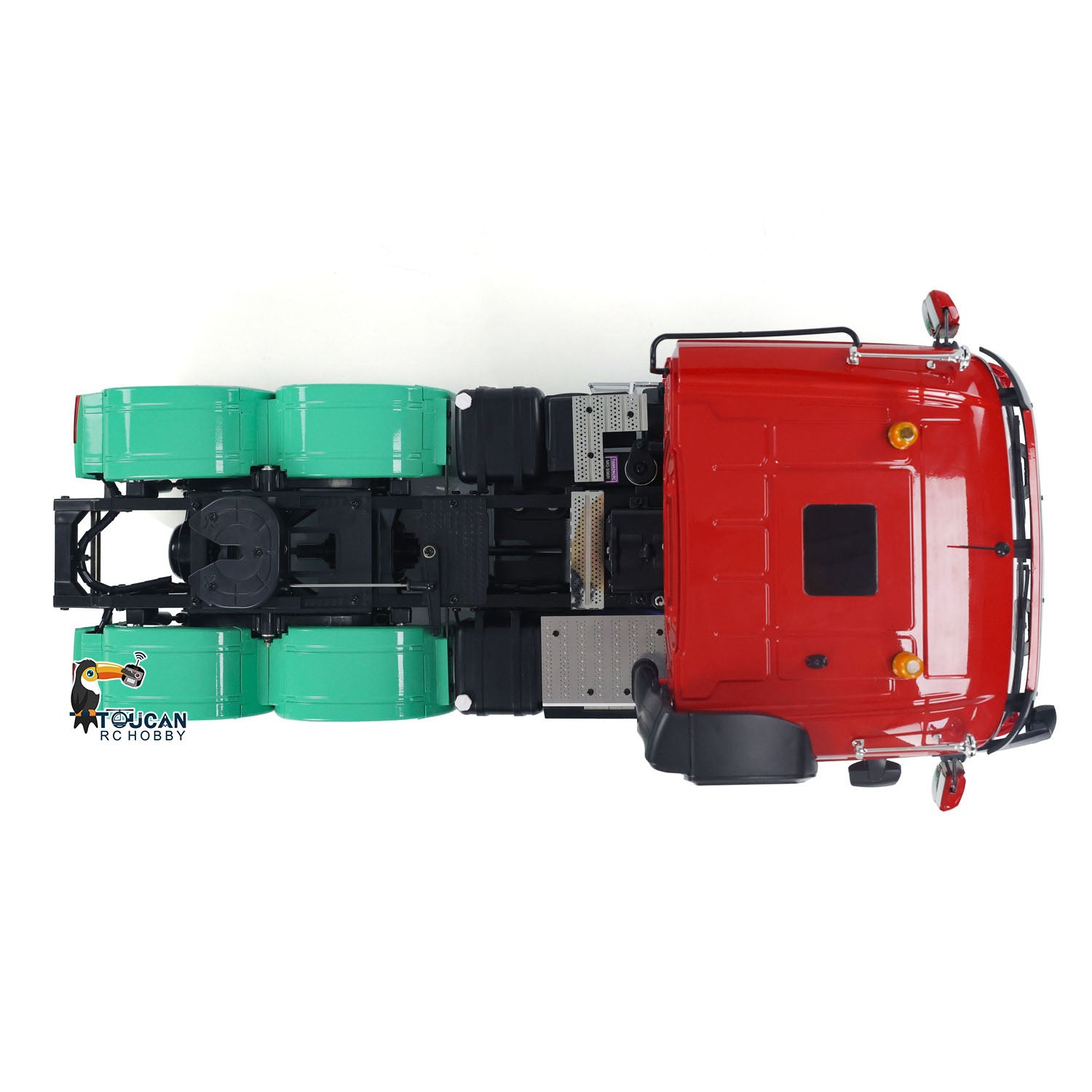 1/14 Scale Customized TOUCAN 6x4 RC Tractor Truck - Remote Control Car Model with Light & Sound, Upgraded ESC Servo Motor (Assembled/Painted) - Perfect for Hobbyists, Collectors & Off-Road Racing Enthusiasts