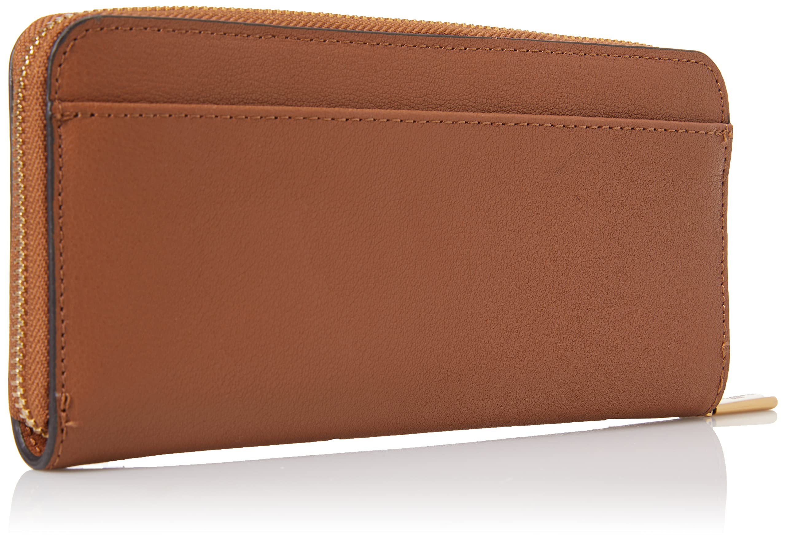 KARL LAGERFELD Maybelle Solid Zip Wallet for Women | Genuine Leather Credit Card Holder & ID Organizer | Perfect for Everyday Use, Travel, and Gifts