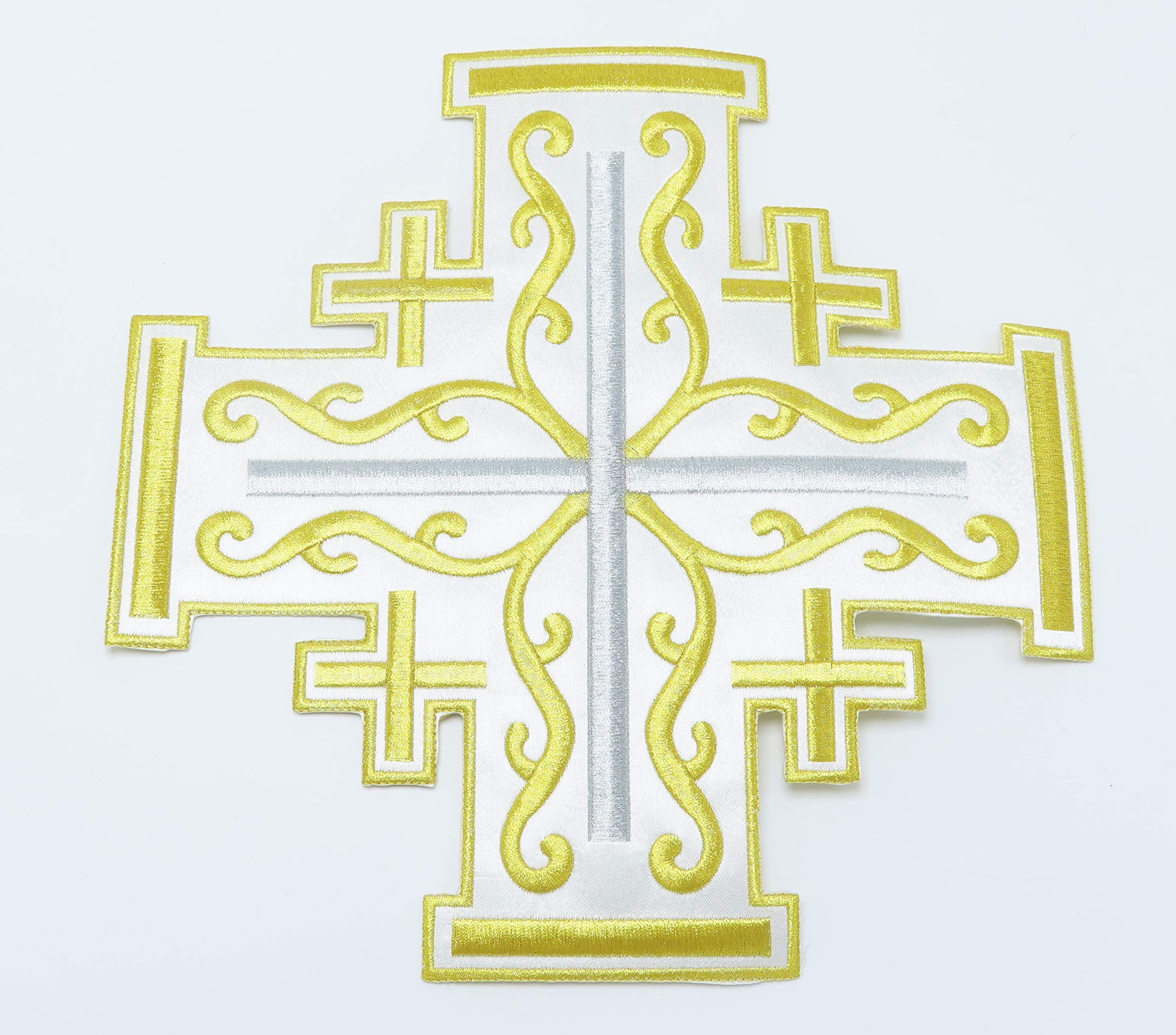 Jerusalem Cross Iron On Patch - 10