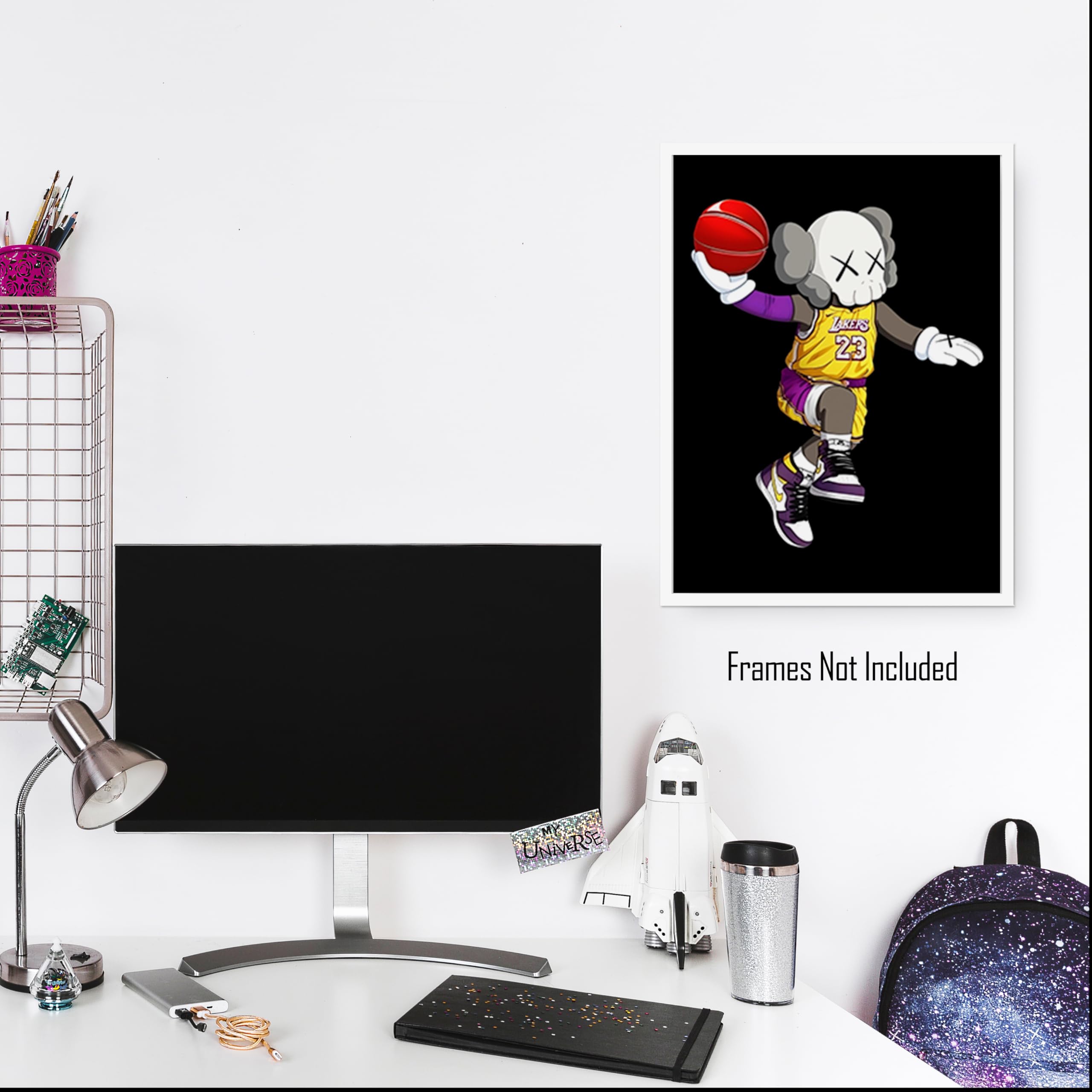 Michael Jordan Sneaker Poster - UNFRAMED 12x16 Air Jordans Wall Art Print for Sneakerhead Room Decor | Perfect for Teen Boy/Girl Bedroom, Dorm, Office & Basketball Fan Gift
