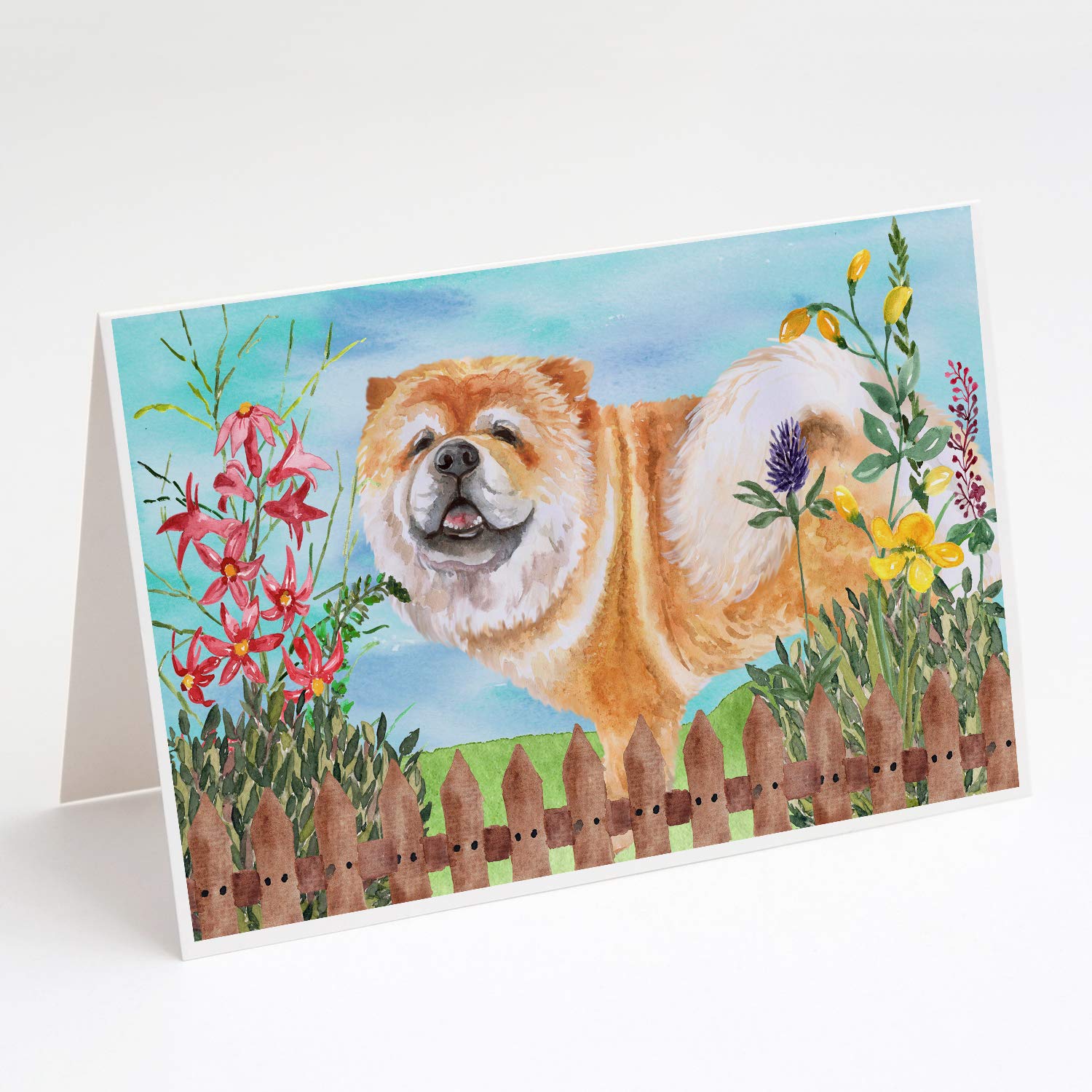 Caroline's Treasures CK1257GCA7P Cane Corso Dog Themed Spring Greeting Cards - Pack of 8 Blank A7 Size (5x7 inch) Note Cards with Envelopes - Perfect for Birthday Wishes, Thank You Notes & Seasonal Greetings