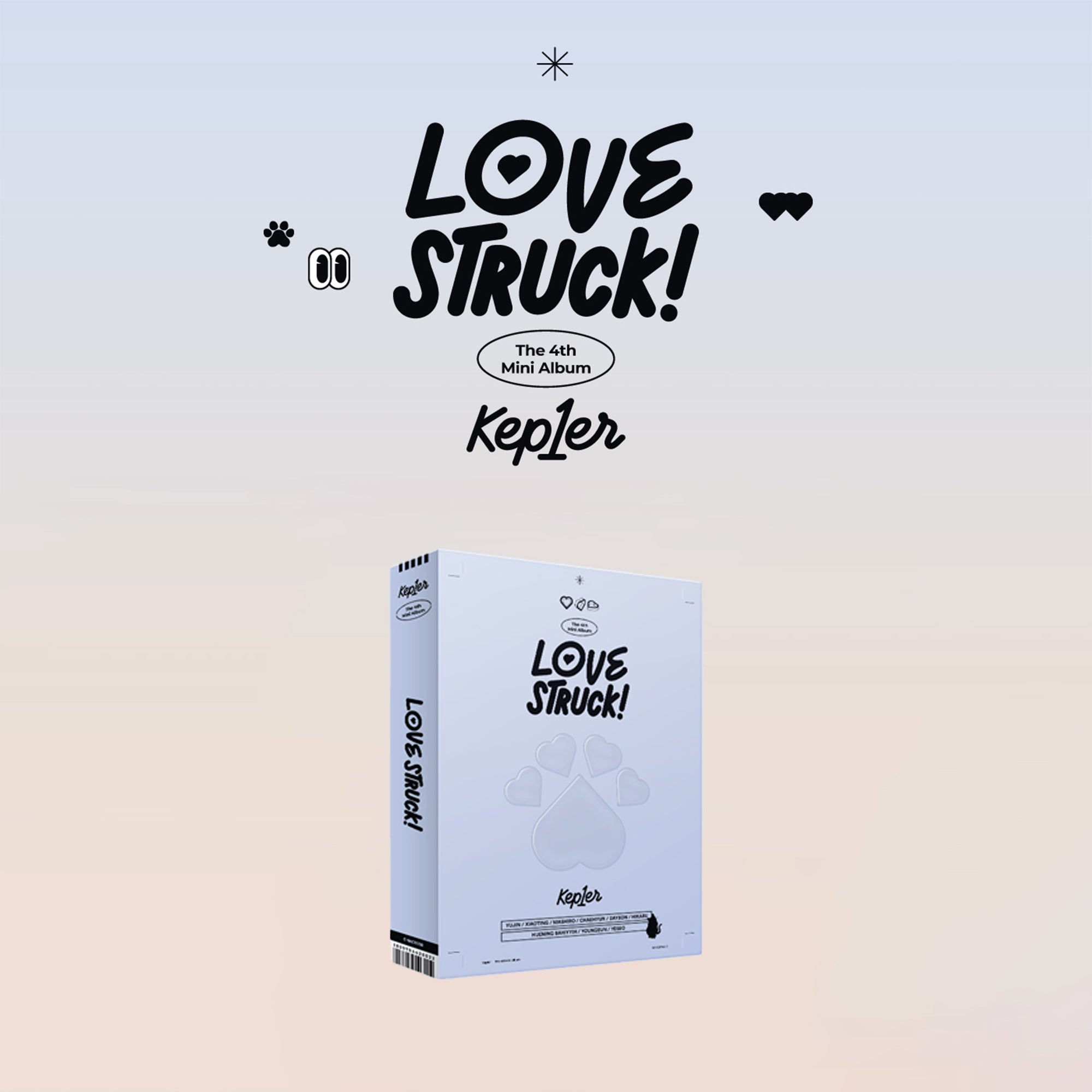 KEP1ER 4th Mini Album 'LOVESTRUCK!' - K-Pop Music CD for Fans | Perfect for K-Pop Collections & Gift Giving