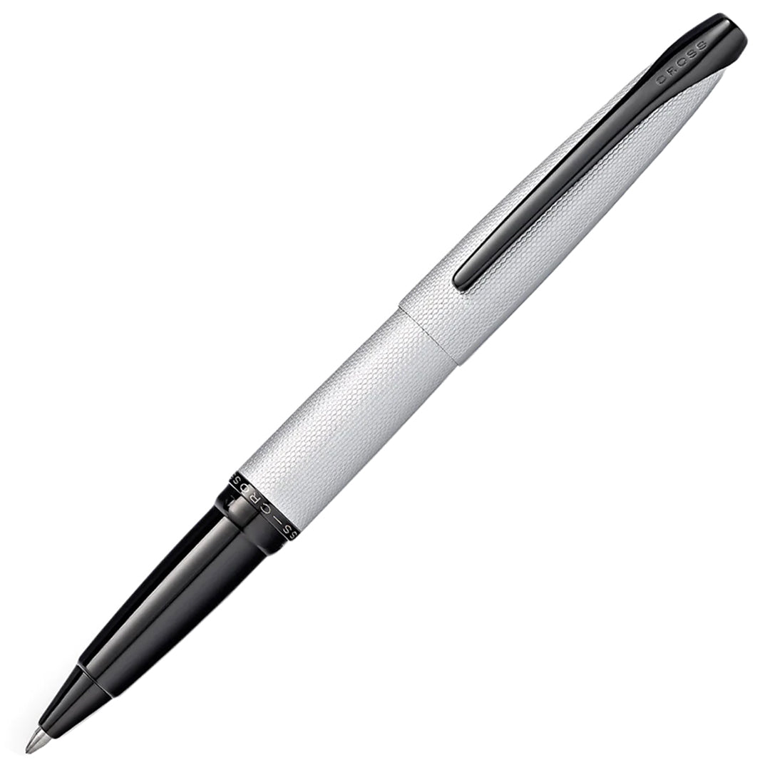 Premium Cross ATX Rollerball Pen - Brushed Chrome Finish - Smooth Writing for Office, Business & Gift Giving