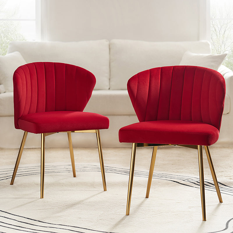 Luxury Aruna Velvet Upholstered Accent Chair - Soft Velvet Fabric, Comfortable Seating for Living Room, Bedroom, or Office - Elegant Home Decor & Stylish Furniture