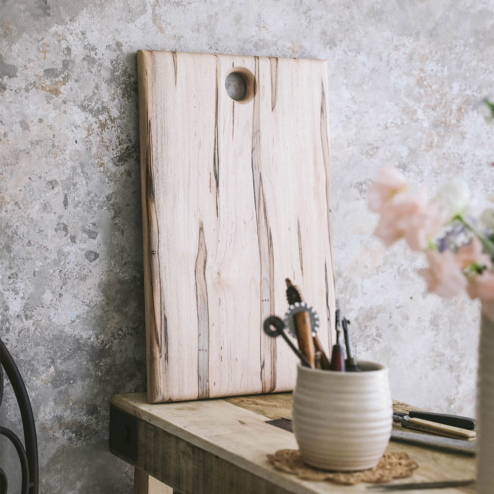Premium Maple Wood Serving Board - Handcrafted Charcuterie & Cheese Tray - Perfect for Entertaining, Weddings & Gourmet Food Presentation
