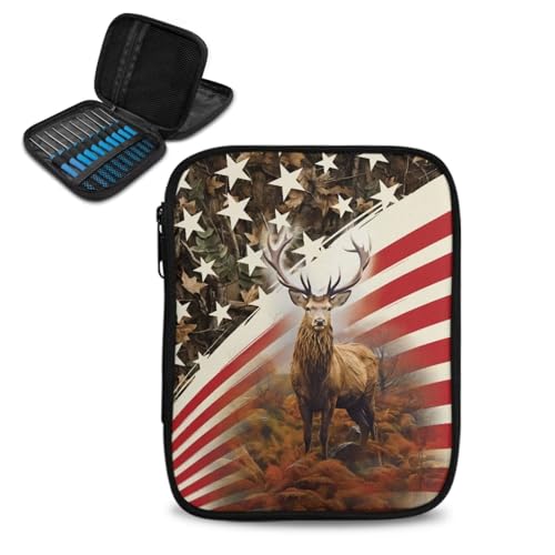 American Flag Deer Print