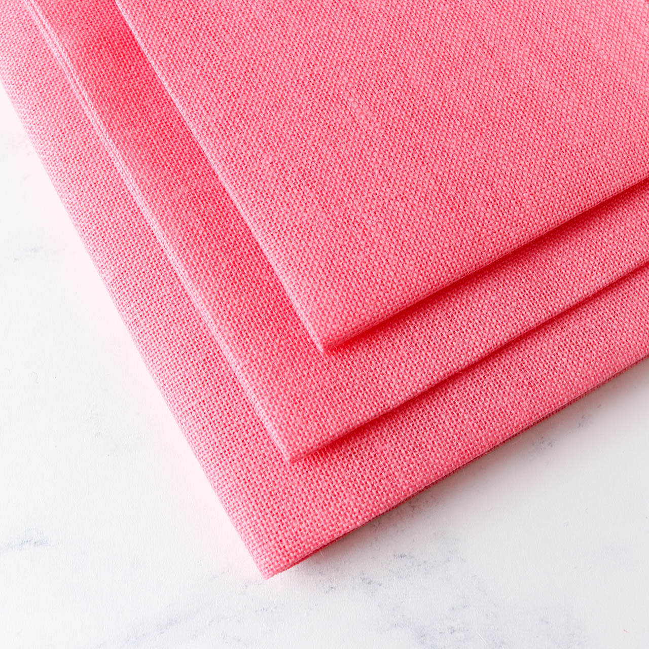 Premium Tropical Pink Linen Cross Stitch Fabric for Embroidery, DIY Crafts, and Home Decor - Perfect for Handmade Pillows, Wall Art, and Table Runners