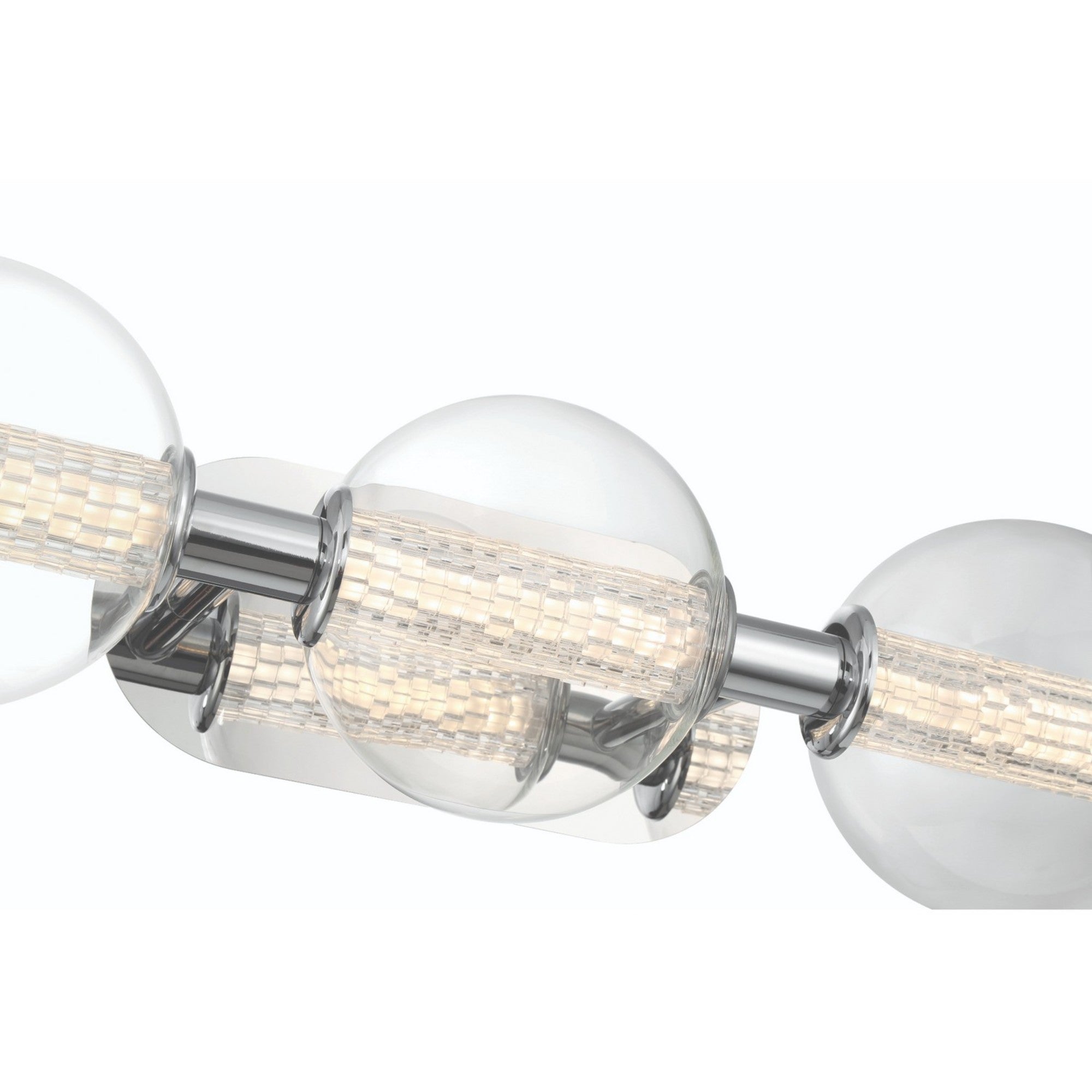 Atomo 3-Light 25 LED Vanity Mirror with Chrome Finish - Perfect for Makeup, Shaving & Grooming in Bathroom or Dressing Room
