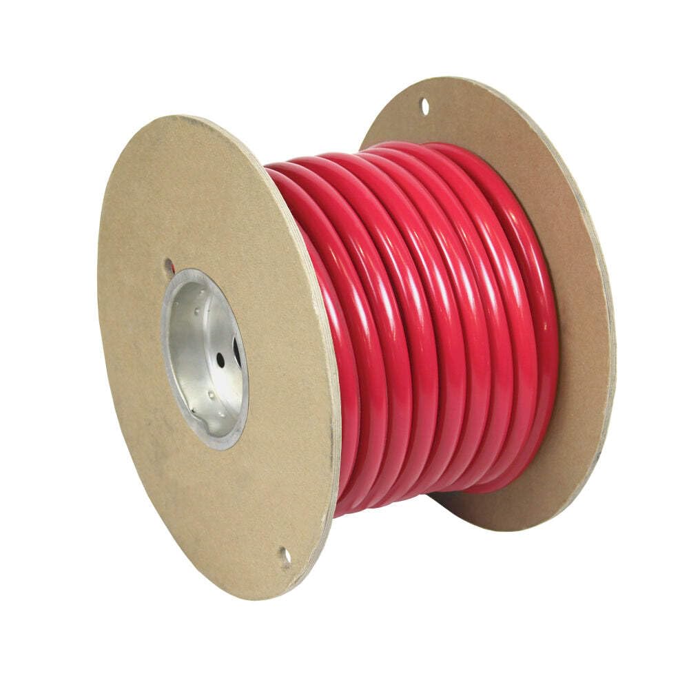 Premium Pacer Black 1/0 AWG Battery Cable - 50 Feet Heavy Duty Copper Wire for Car Audio, Solar Power & Marine Applications