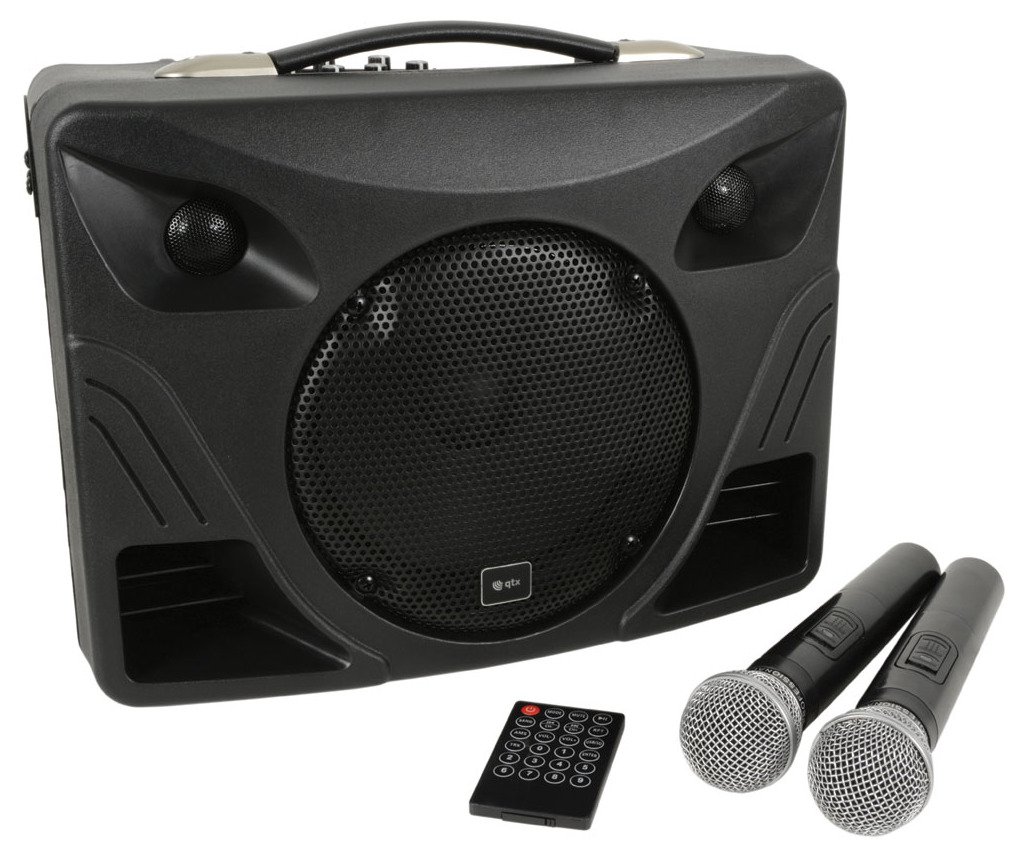 QTX DELTA-50 Portable Bluetooth PA System - Perfect for Outdoor Events, Parties & Live Performances