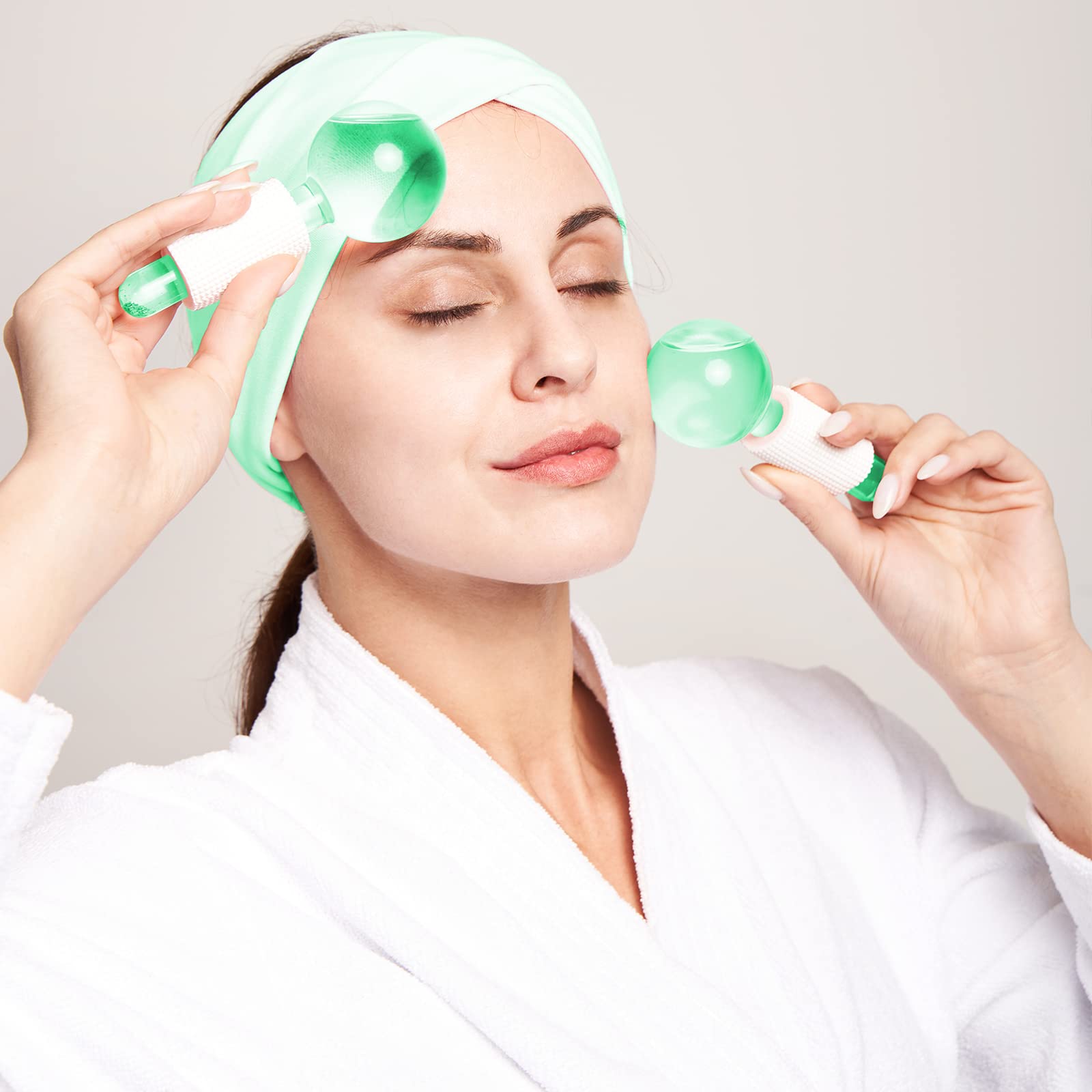 Facial Ice Globes for Skin Tightening & Anti-Aging – Cooling Face Massager for Puffy Eyes & Wrinkles – Beauty Tools for Face, Neck & Eye Care – Perfect for Daily Skincare Routine & Morning Depuffing