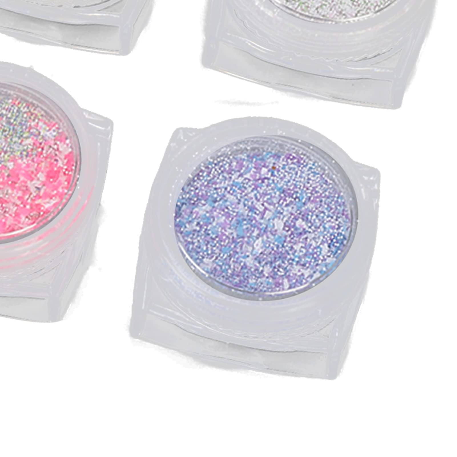 Ubersweet® Mixed Color Fine Nail Art Glitter Powder - Professional Salon Quality Nail Glitter for Manicure, Pedicure, DIY Nail Designs & Acrylic Nail Art - Perfect for Parties, Weddings & Special Occasions
