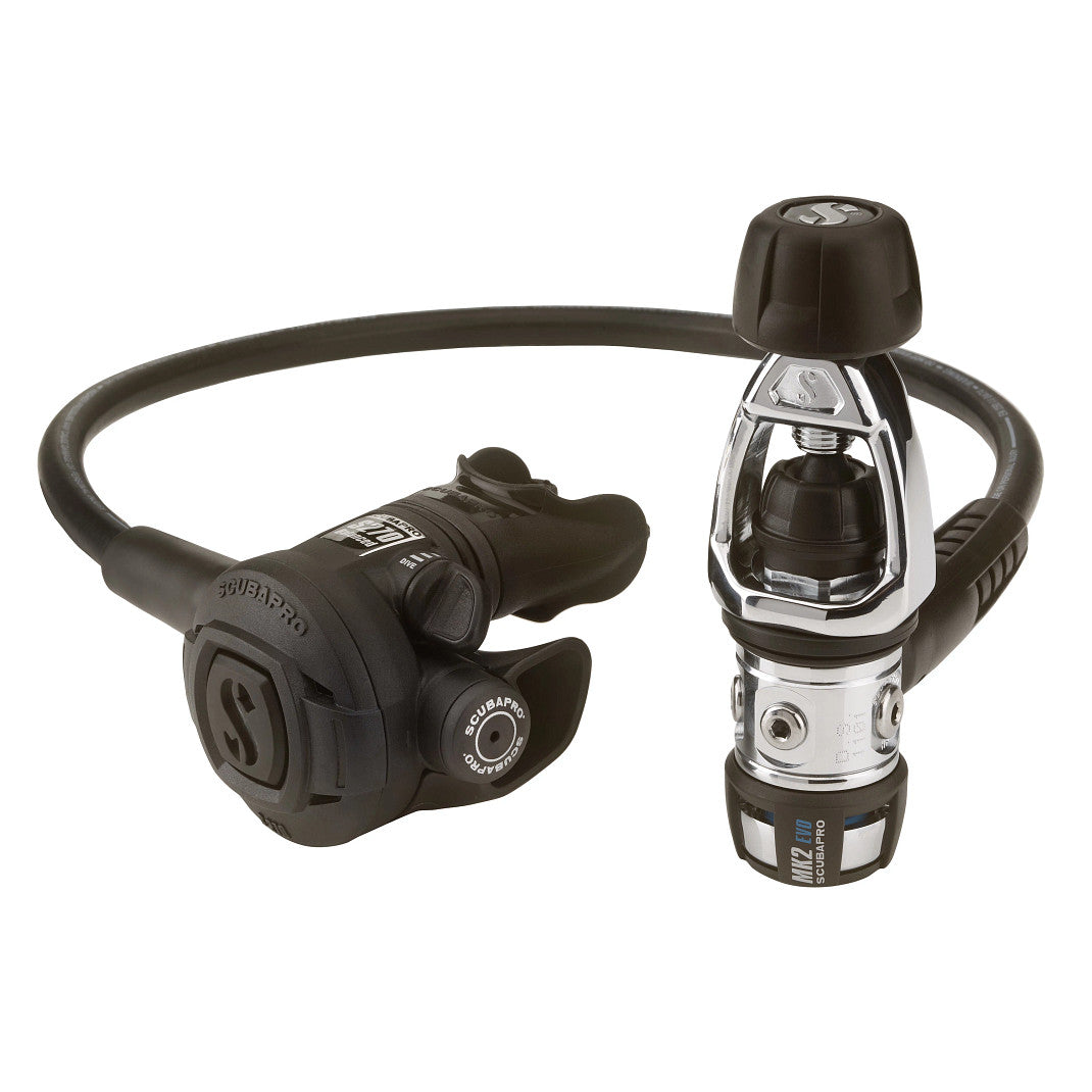 Scubapro MK2 EVO/S270 Regulator - Premium Scuba Diving Gear for Professional & Recreational Divers - Perfect for Ocean Exploration, Coral Reef Diving & Underwater Photography