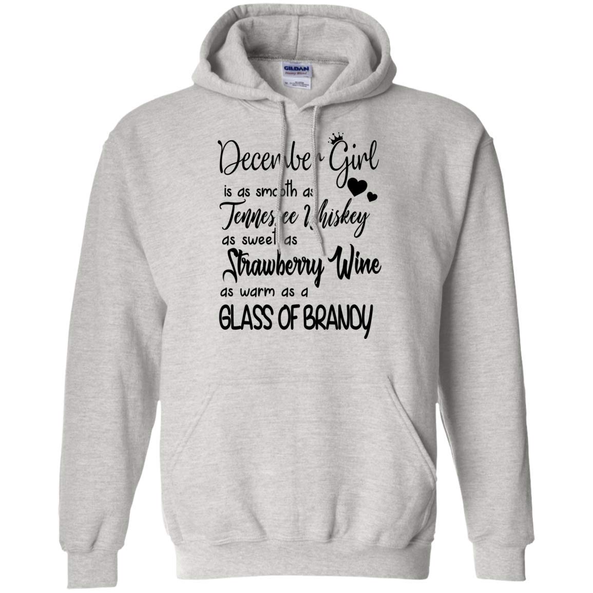 Funny December Girl Whiskey Hoodie - Best Women's Gift for Christmas & Winter | Cozy Fleece Pullover for Casual Wear & Holiday Parties
