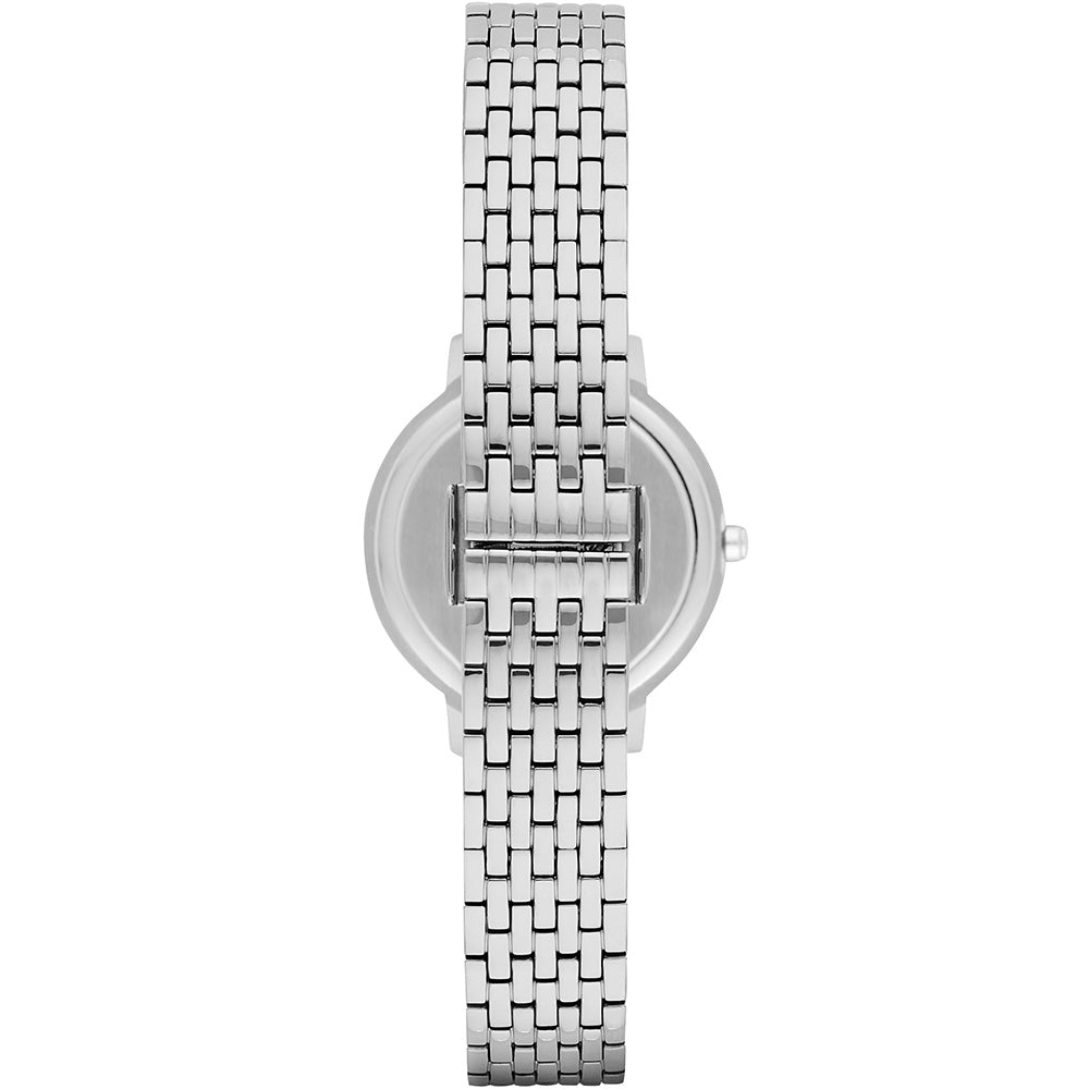 Emporio Armani AR2511 Kappa Silver-Tone Stainless Steel Ladies Watch - Elegant Women's Fashion Timepiece for Work, Party & Everyday Wear