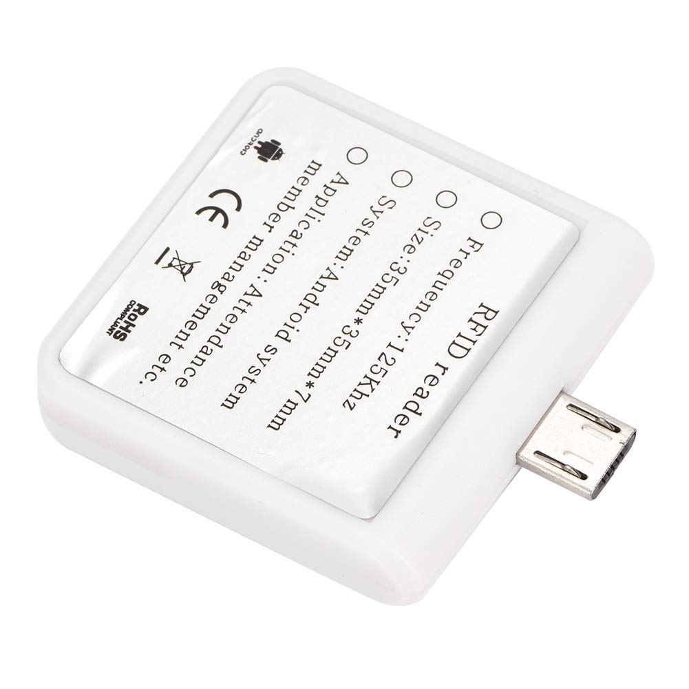 Portable Contactless Smart Card Reader - High Frequency RFID ID Reader with USB Interface for PC, Phone & Tablet | 0.2s Fast Reading | IC/ID Dual Version (White) | Ideal for Office Security, Access Control & Payment Systems
