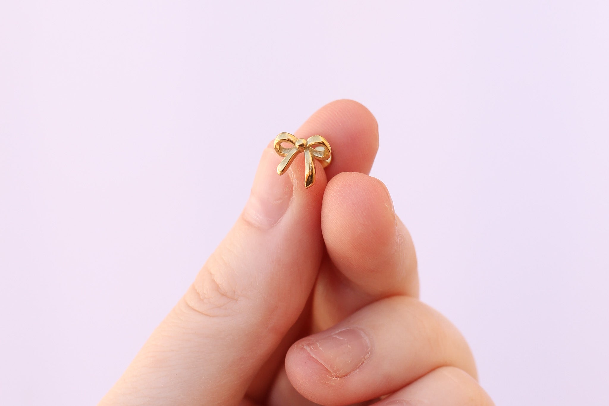 Gold Bow Flat Back Stud Earrings - Elegant & Dainty Jewelry for Women & Girls - Perfect for Parties, Weddings & Everyday Wear