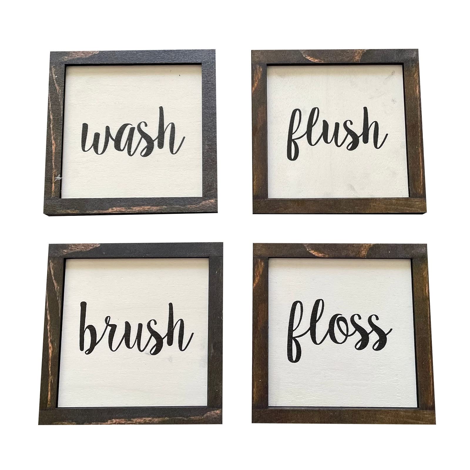 Funny Wooden Table Signs for Wedding Decor - Sweetheart Table Photo Props - White & Silver Letters (A, One Size) - Perfect for Weddings, Christmas Decorations & Photo Booths