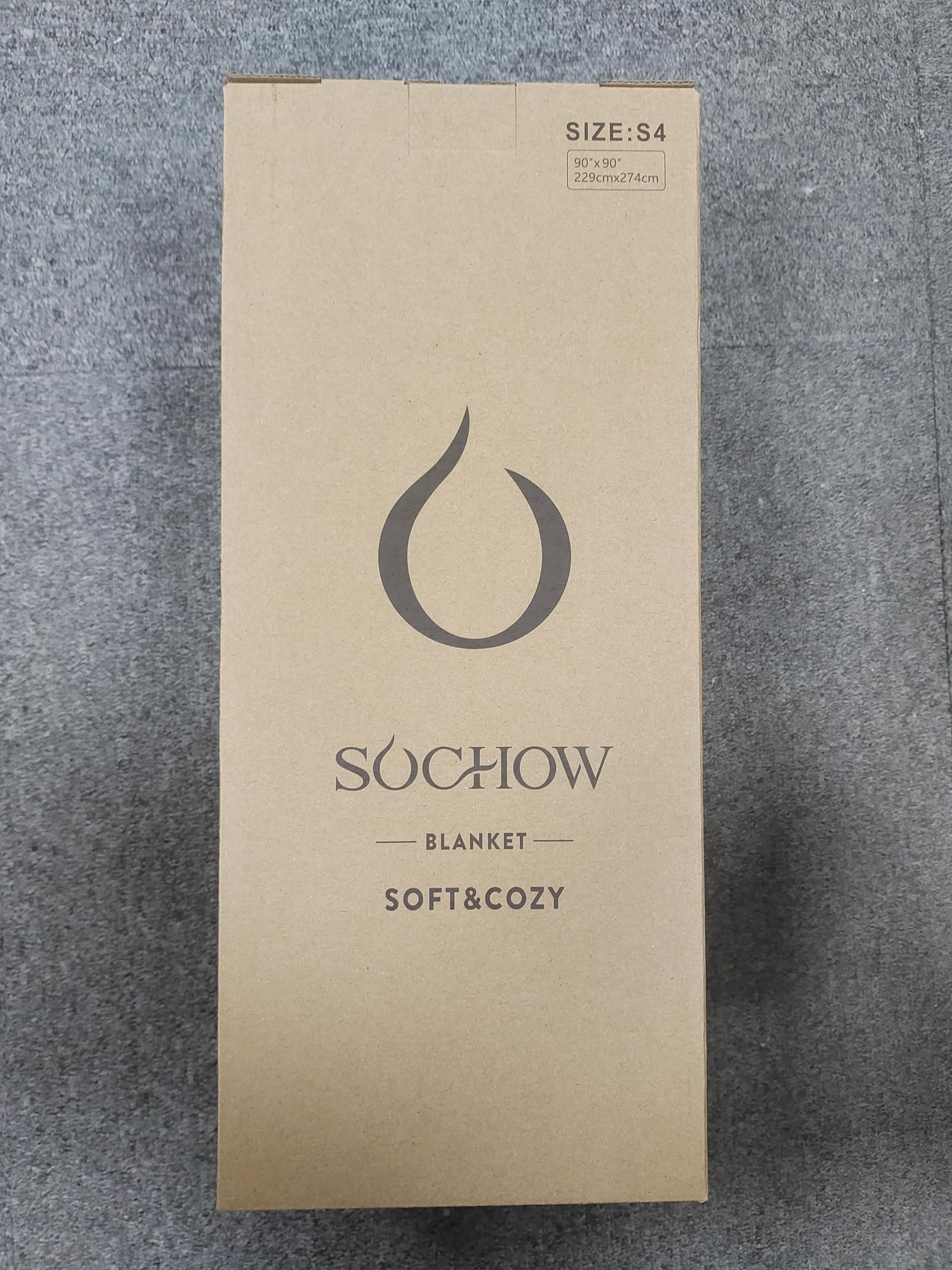 SOCHOW 90x90 Inch Flannel Fleece Throw Blanket - Soft Plaid Red & Grey All-Season Blanket for Bed, Couch, Car - Perfect for Cozy Nights, Movie Time & Travel Comfort