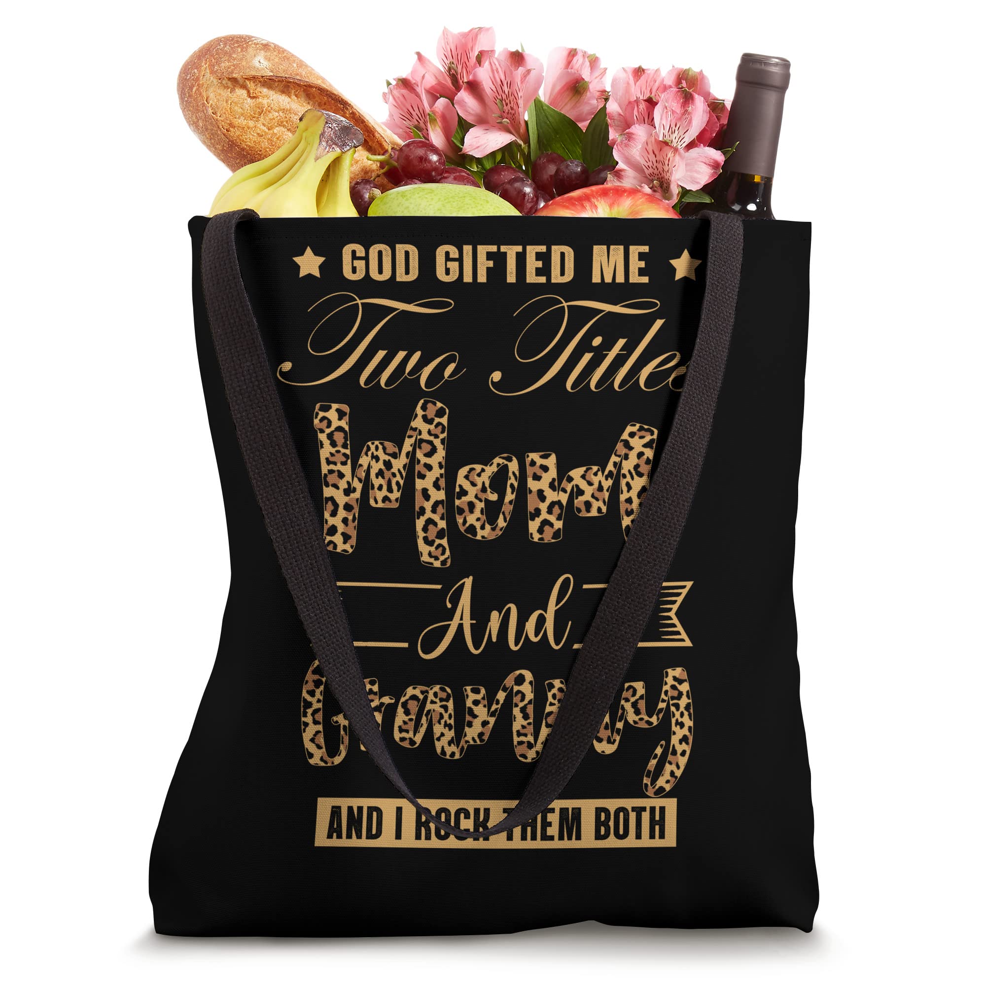 Funny Leopard Print Tote Bag - Best Gift for Mom & Grandma - Perfect for Shopping, Travel & Everyday Use