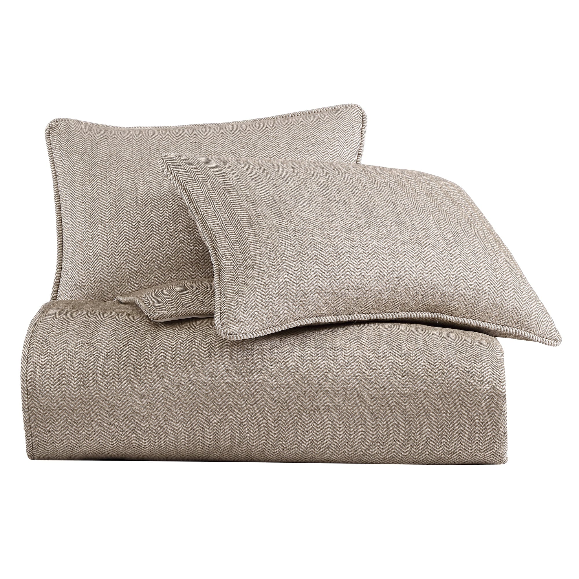 Luxury Chenille Herringbone Bedding Set - Soft & Cozy Queen/King Size Comforter Cover with Pillowcases - Perfect for Winter Nights & Cozy Home Decor