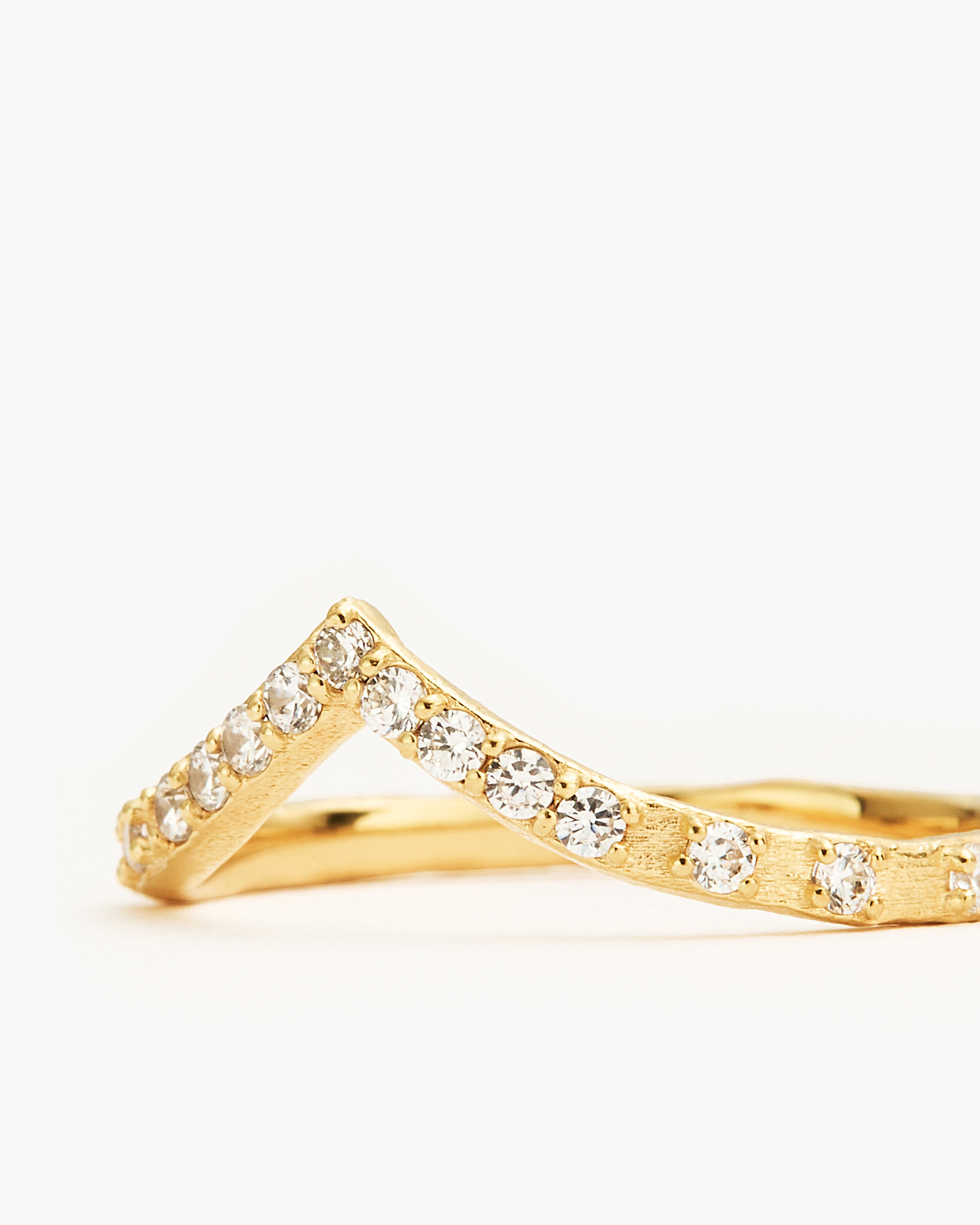 18K Gold Vermeil Universe Ring for Women - Elegant Stackable Dainty Jewelry Gift for Birthday, Anniversary & Everyday Wear