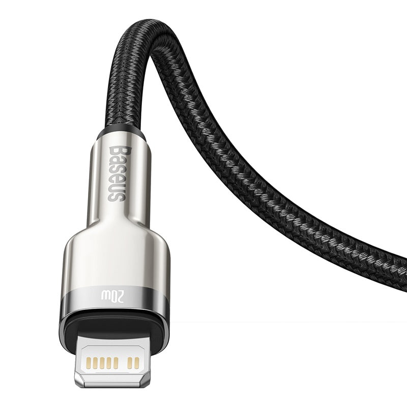 Baseus Cafule Premium 1M USB-C to Lightning Fast Charging Cable 20W - Durable Metal Connector for iPhone & iPad - Perfect for Home, Office & Travel