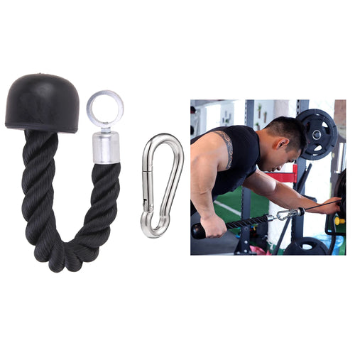 Single Handle Pulley Cable Tie for Triceps Rope Pull Down Attachment - Gym Equipment for Strength Training & Home Workouts