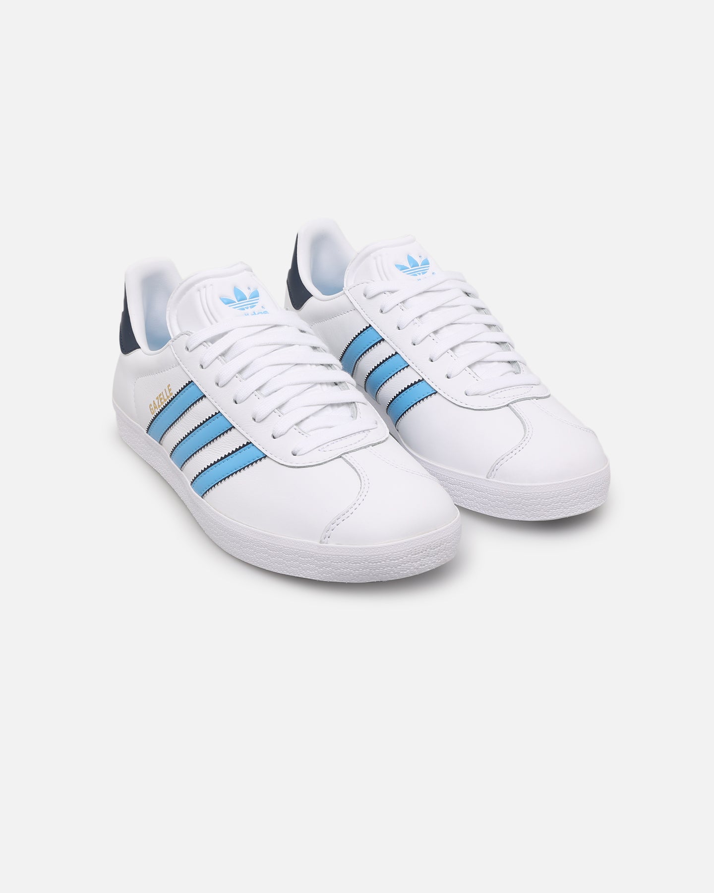 Adidas Gazelle Sneakers - White & Blue Classic Running Shoes for Men & Women | Comfortable Casual Wear for Gym, Workout & Daily Walking
