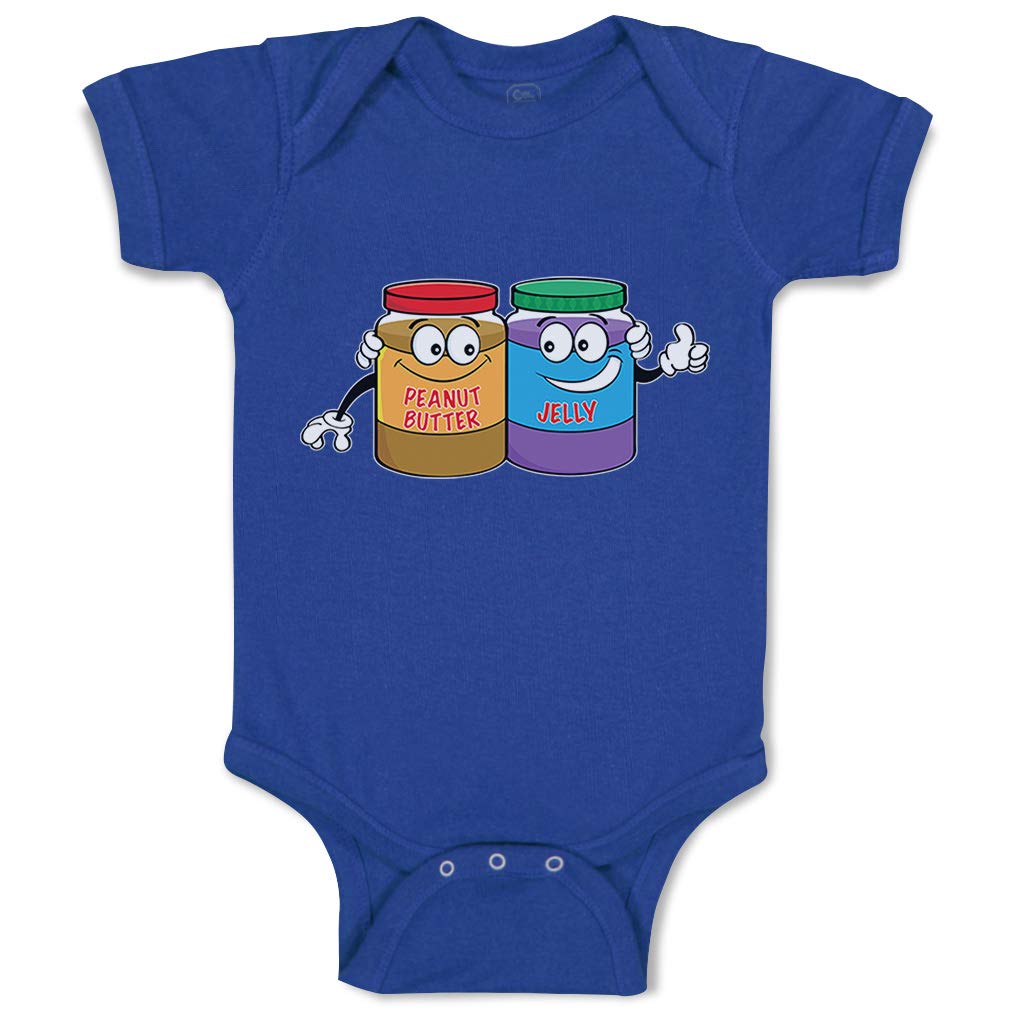 Custom Funny Peanut Butter & Jelly Baby Bodysuit - 100% Cotton Cute Infant Onesie for Boys & Girls | Perfect for Family Photos, Birthday Gifts & Everyday Wear