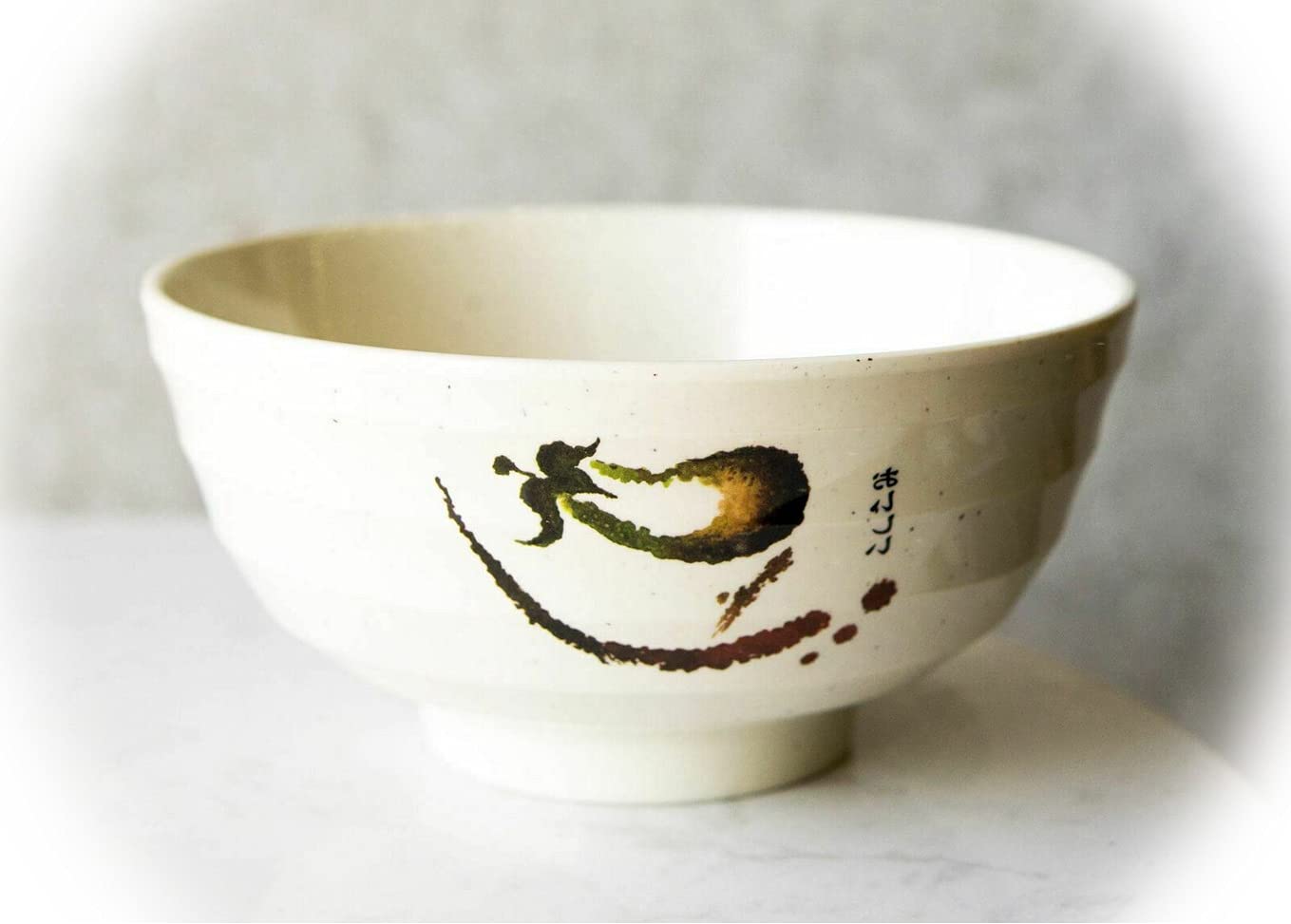 6-Pack Melamine Zen Swirl Pasta Bowls - 38oz Ridged Soup Cereal Serving Dishes (EB-6206GIF) - Durable Dishwasher Safe Tableware for Home Dining, Restaurants & Party Decor