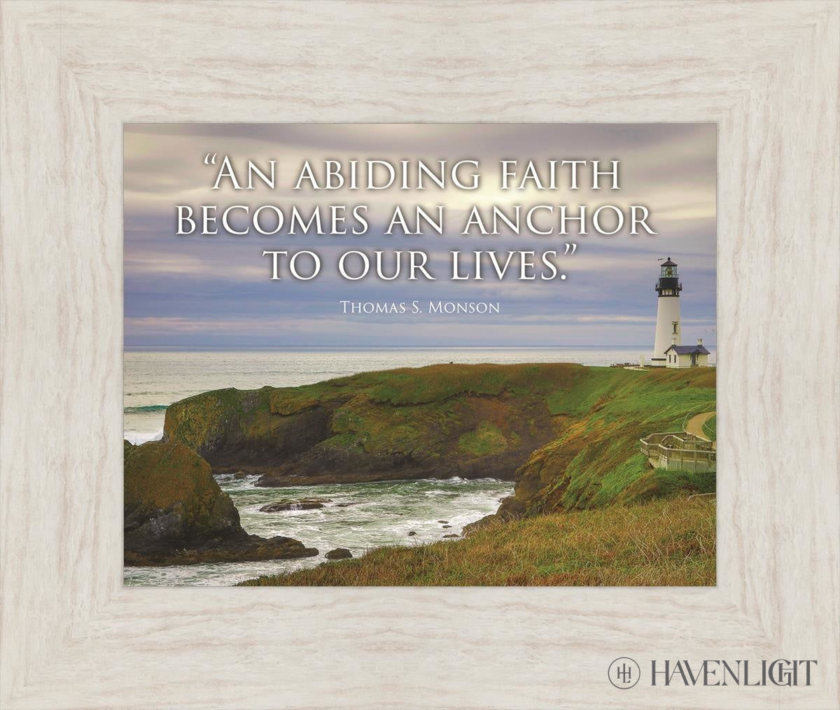 Abiding Faith Motivational Poster - Inspirational Wall Art for Home, Office & Church Decor - Uplifting Christian Quote Print for Encouragement & Spiritual Growth