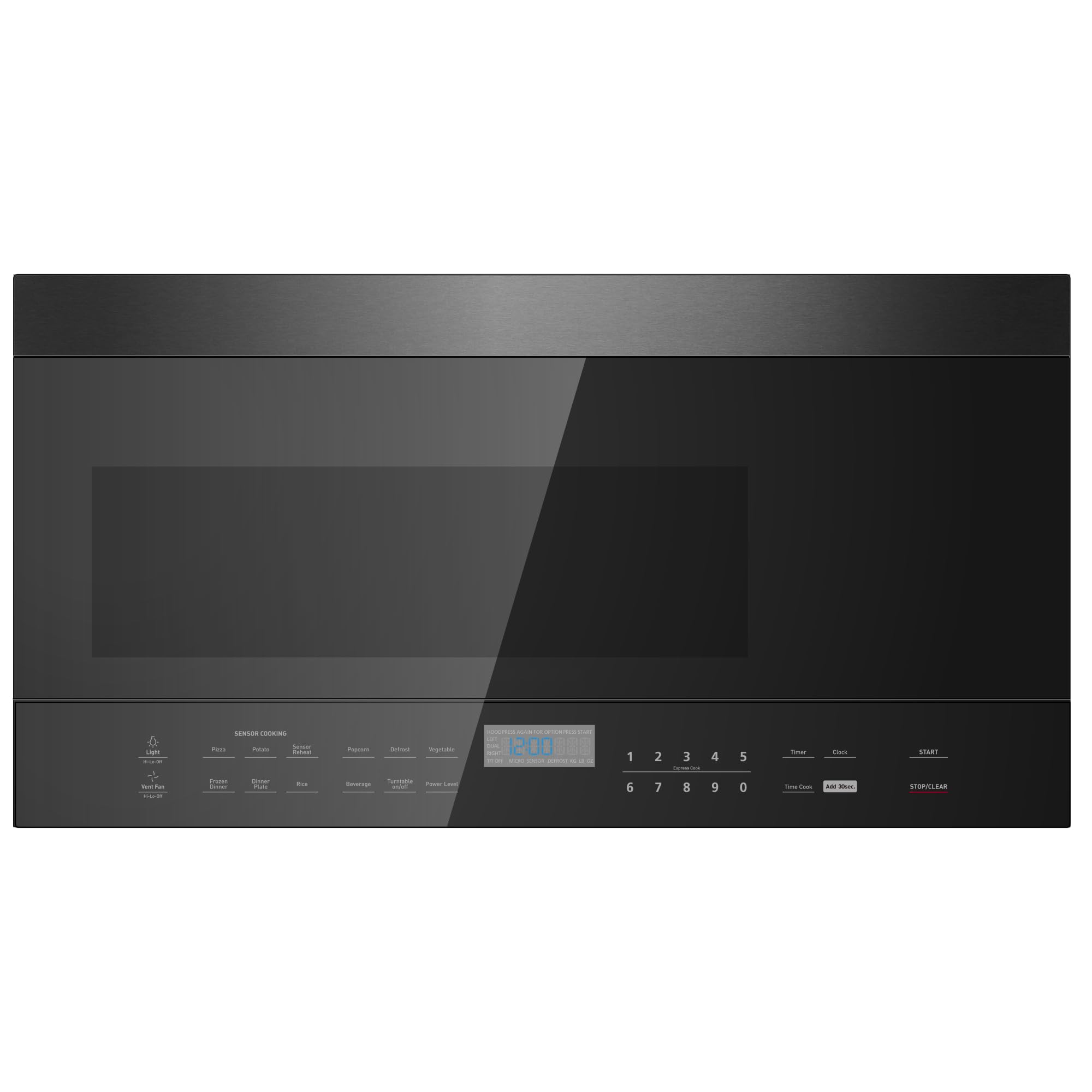 Black+Decker 1.6 Cu. Ft. 1000 Watt Over The Range Microwave Oven with LED Display & Child Safety Lock - Black Stainless Steel - Perfect for Kitchen, Small Spaces & Family Homes
