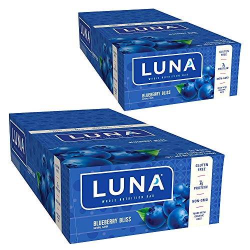 2 Pack - Gluten Free Protein Snack Bars - Blueberry Bliss Flavor - 7g Plant-Based Protein - Non-GMO, Vegan & Healthy - Perfect for Hiking, Workouts & On-the-Go Snacking (1.69oz Bars, 30 Count) - Ideal for Office, Gym & Travel